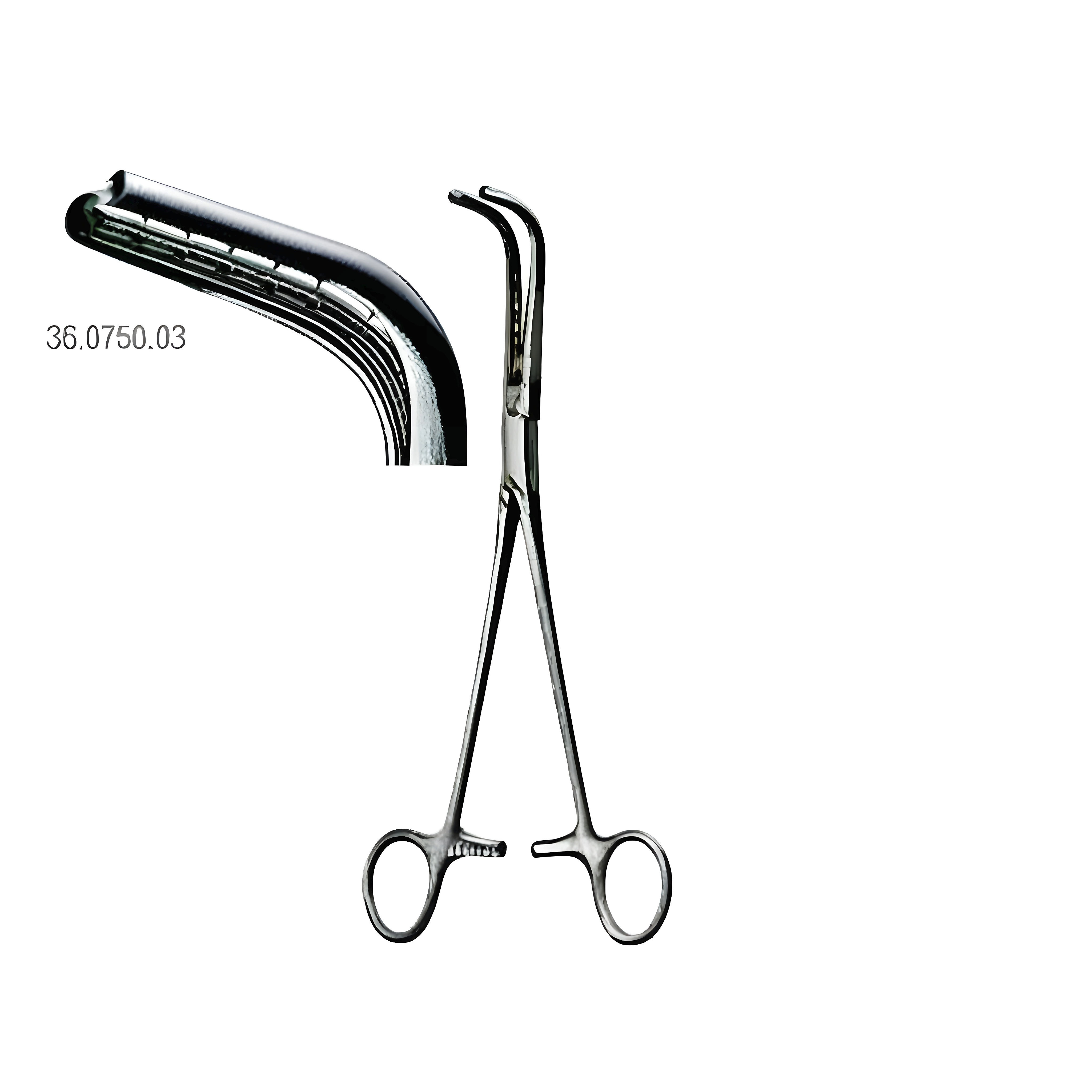 Sarot Bronchus Clamp Teeth Left 23cm