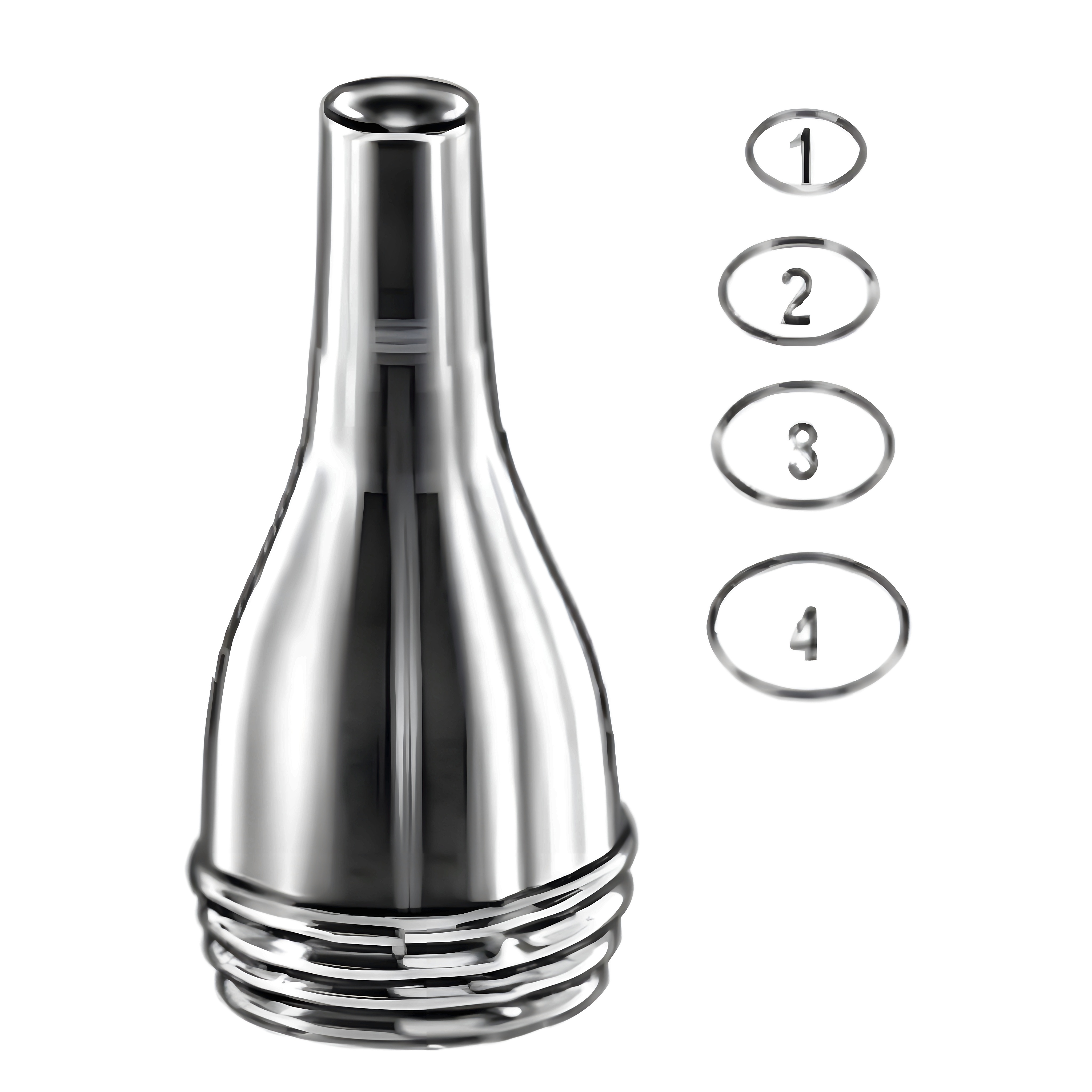 Gruber Ear Speculum oval 4.5mm~7.5mm set/4