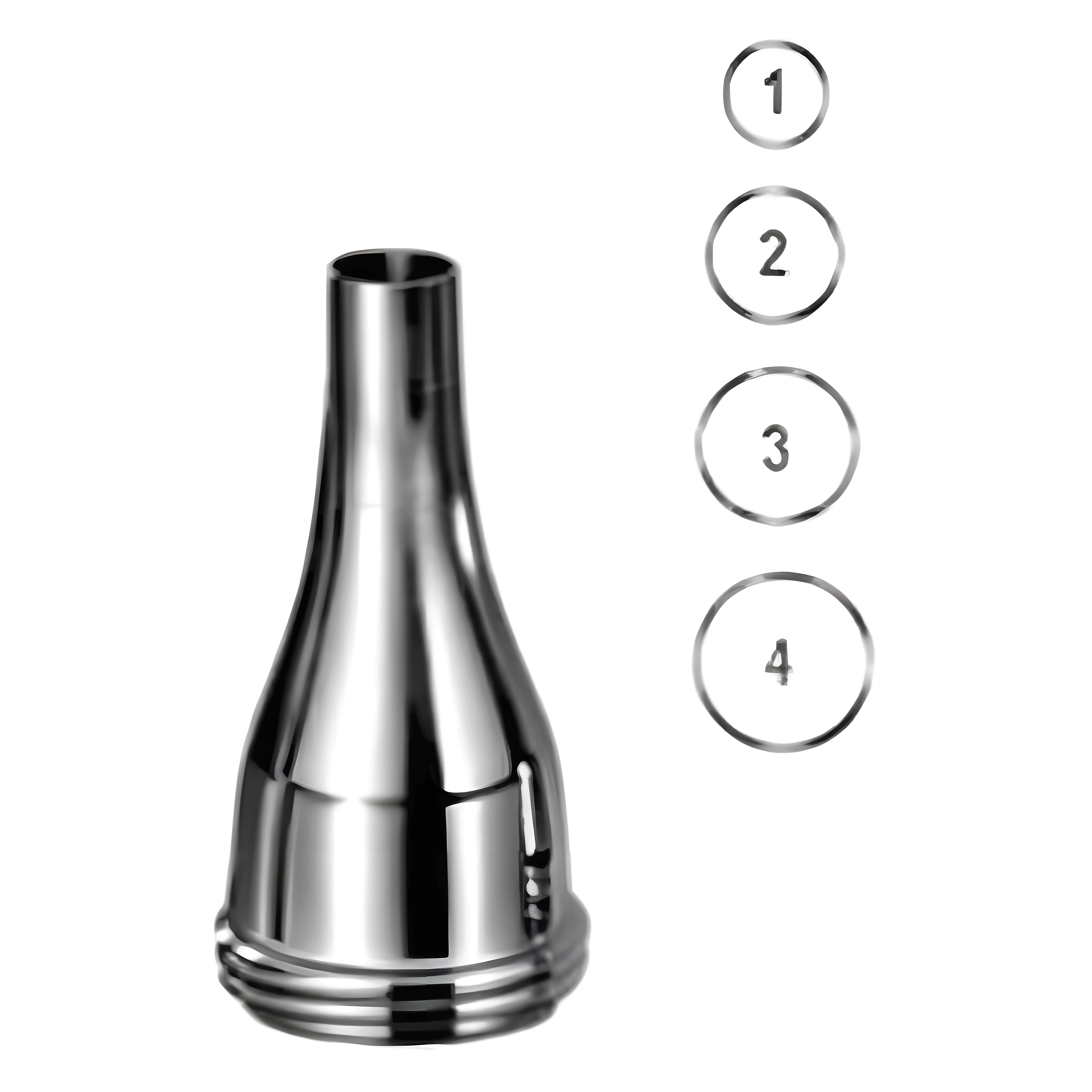 Gruber Ear Speculum round 4.5mm~7.5mm, set/4