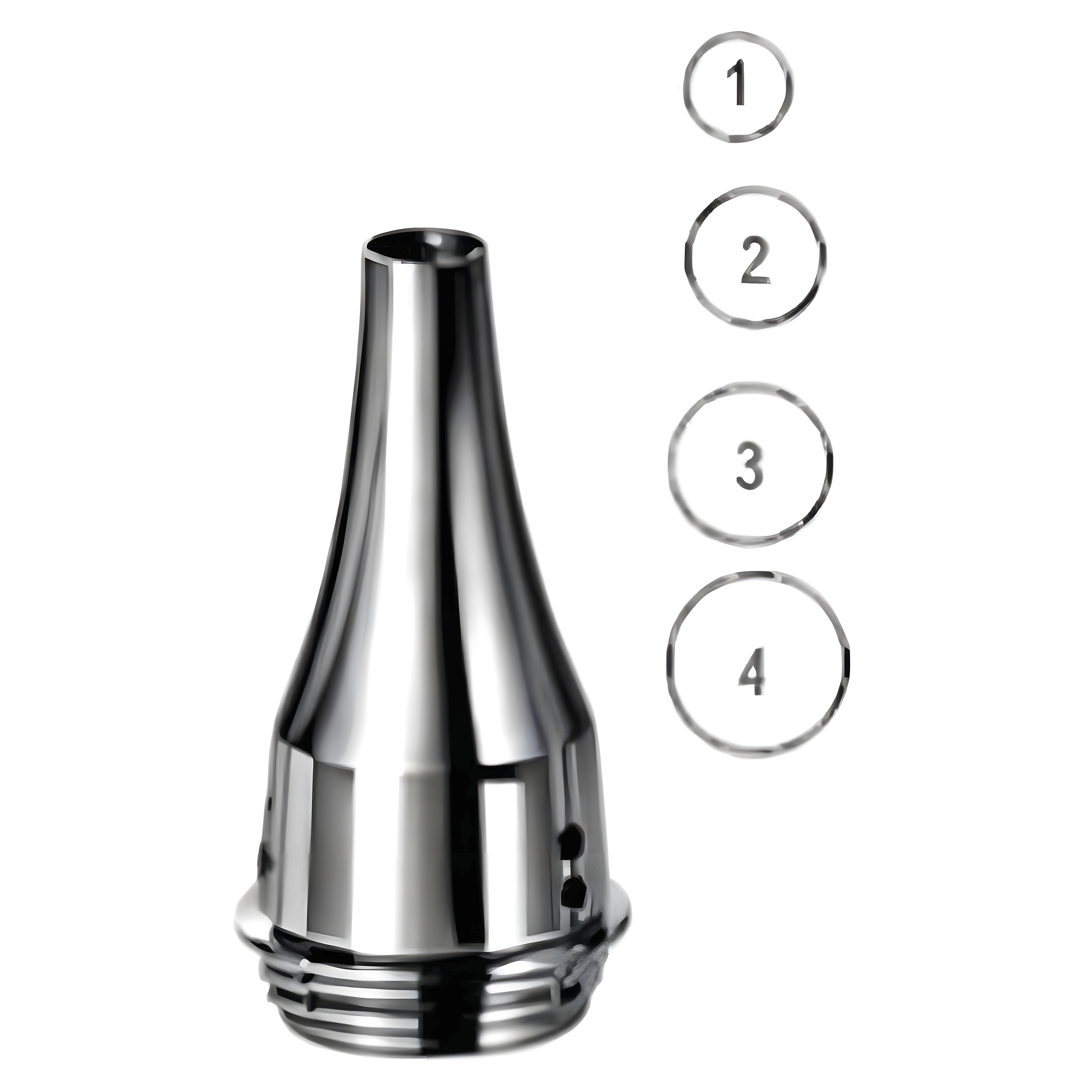 Gruber Ear Speculum round 4.5mm~7.5mm, set/4