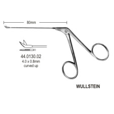 Wullstein Micro Mini Scissors agled upward, 8cm