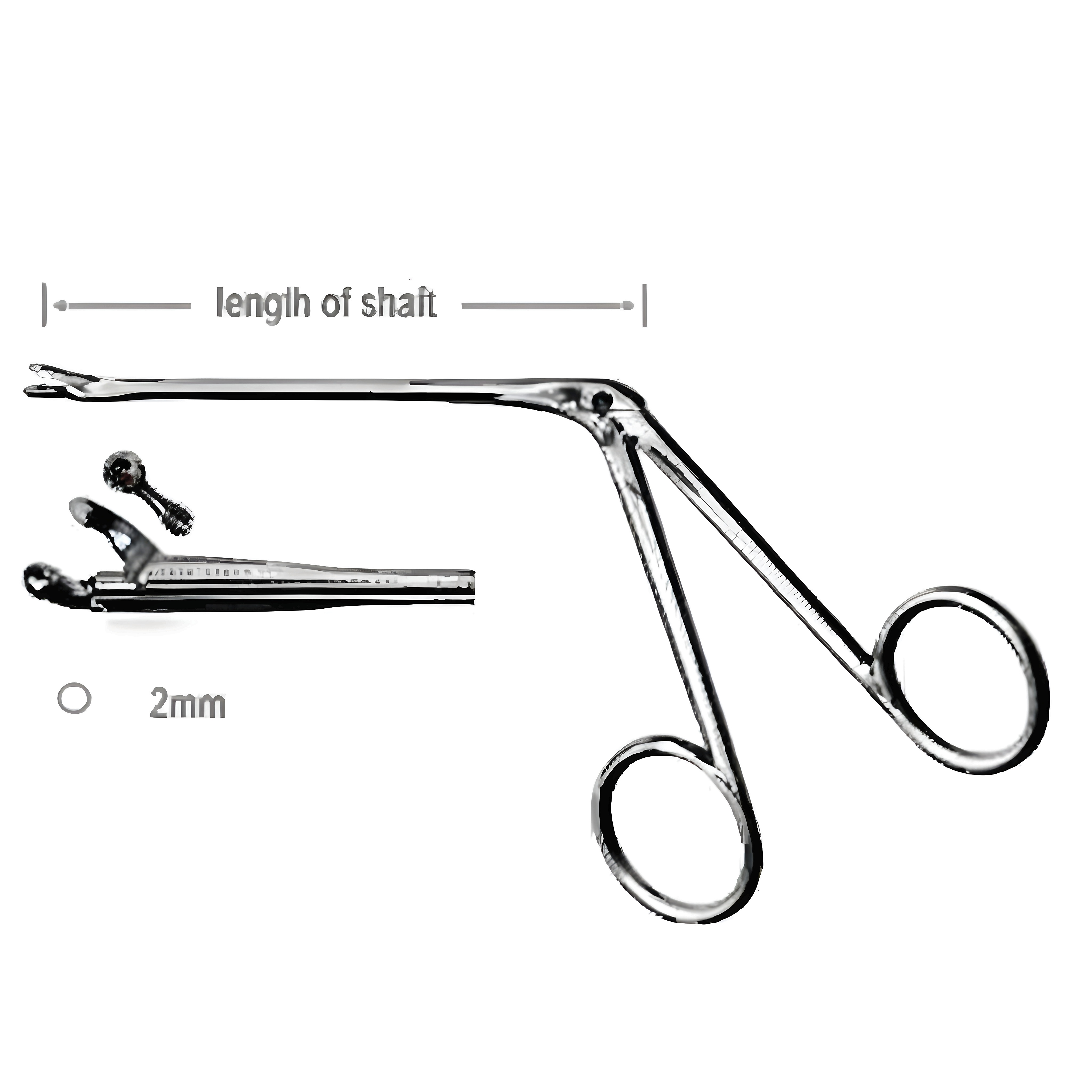 Hartmann Ear Fcps Cup Jaws 2mm 8.5cm