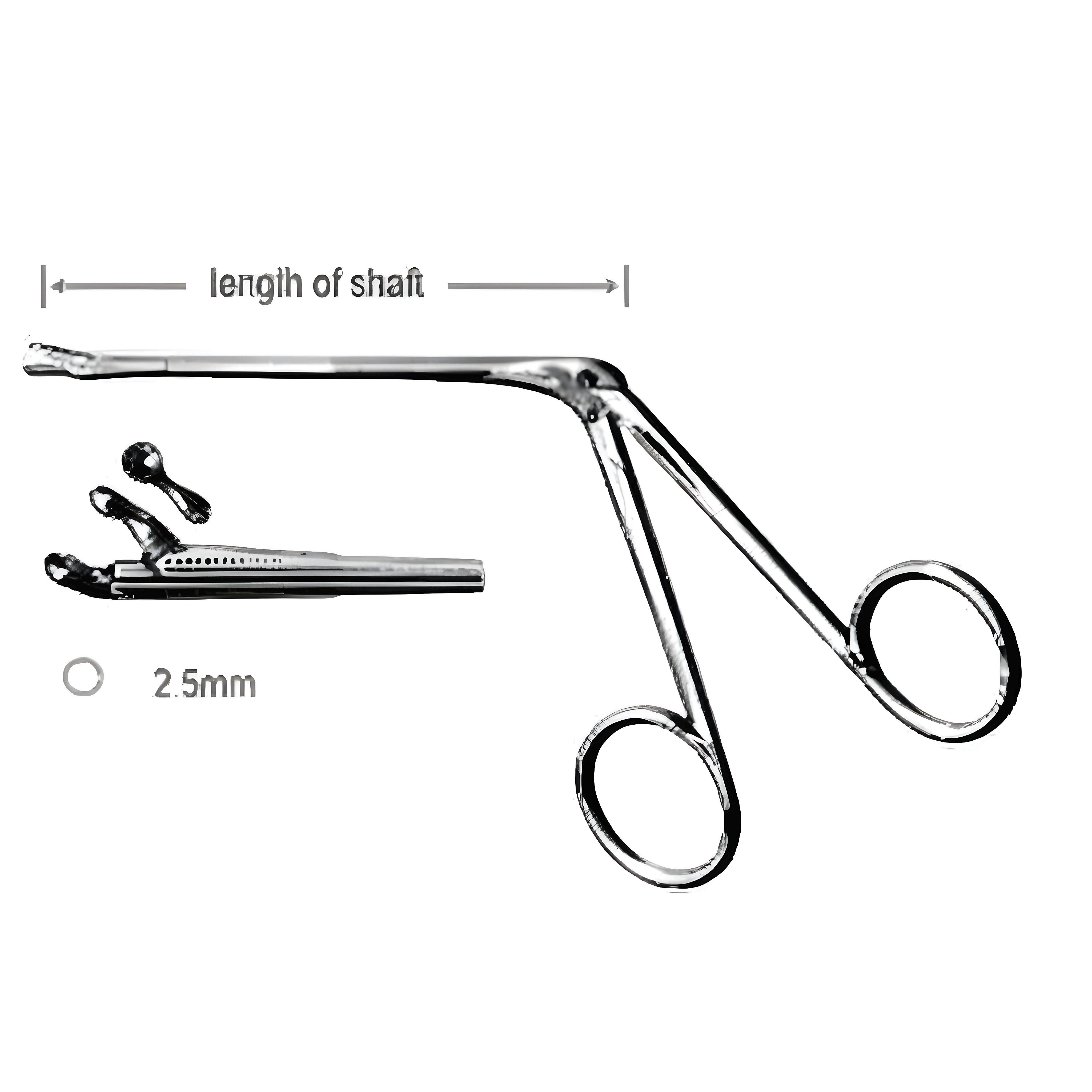Hartmann Ear Fcps Cup Jaws 2.5mm 8.5cm