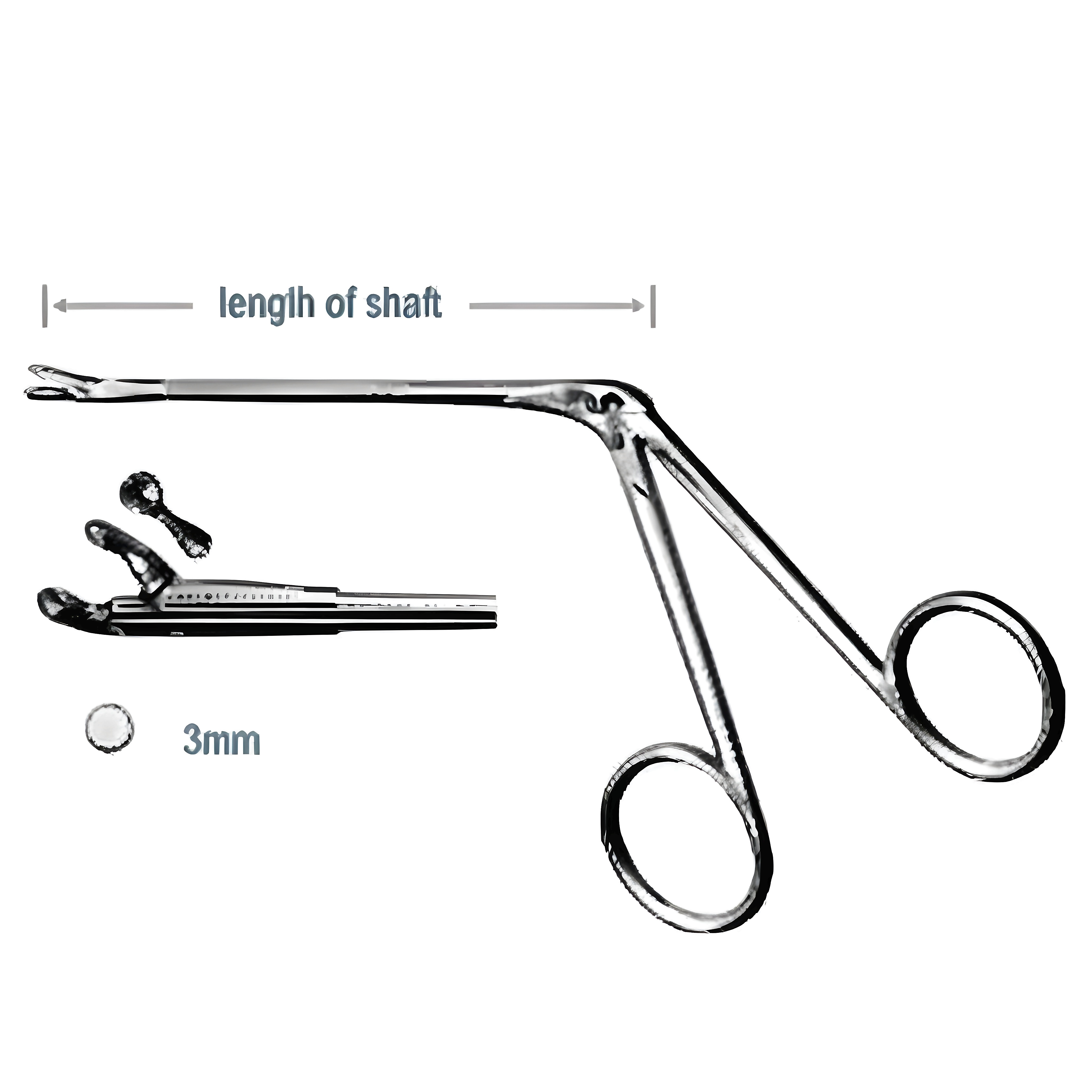Hartmann Ear Fcps Cup Jaws 3mm 8.5cm