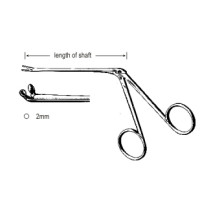 Hartmann Ear Fcps Cup Jaws up ward 2mm, 8.5cm