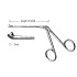 Hartmann Ear Fcps Cup Jaws up ward 2mm, 8.5cm
