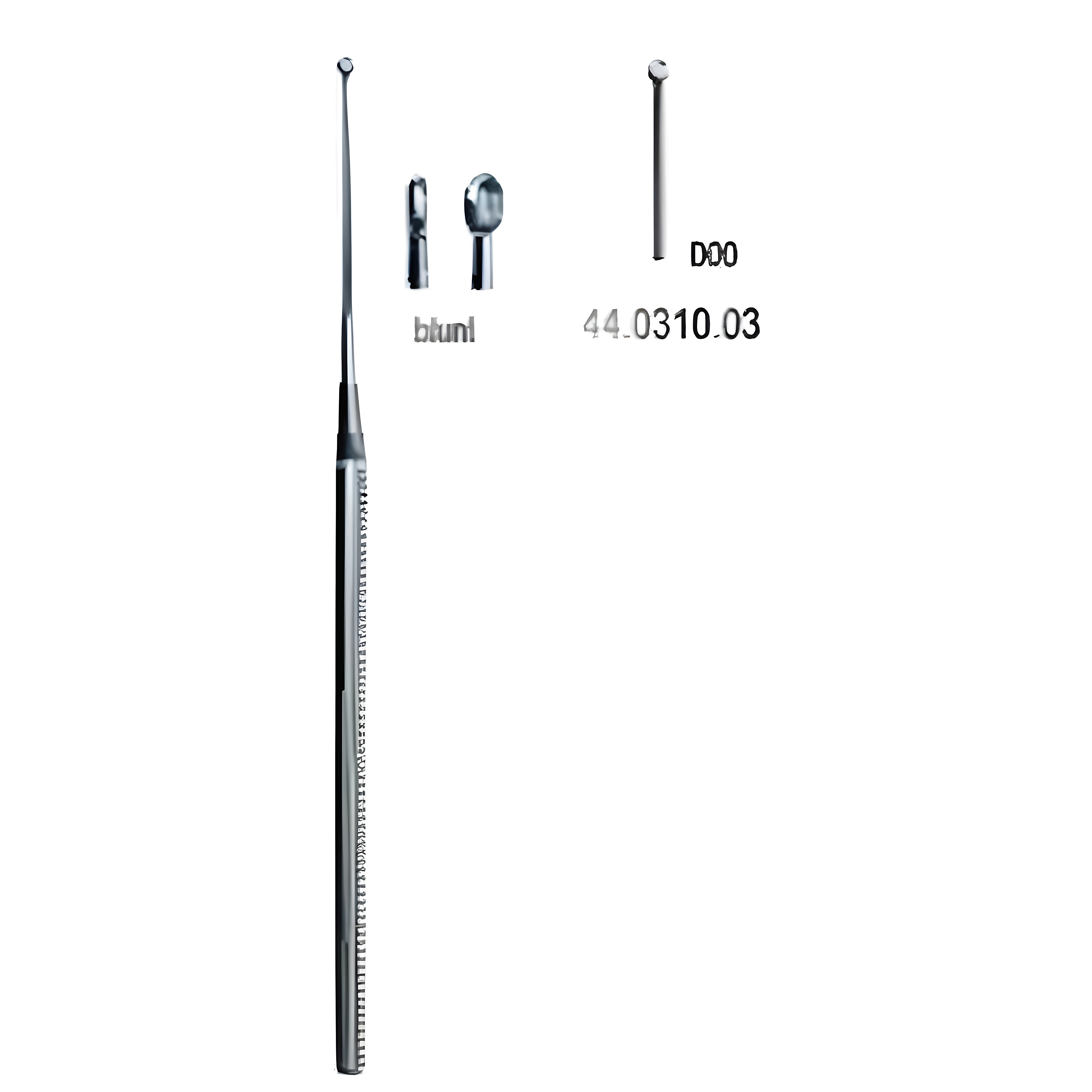 Buck Ear Curette blunt Fig.000, 16.5cm