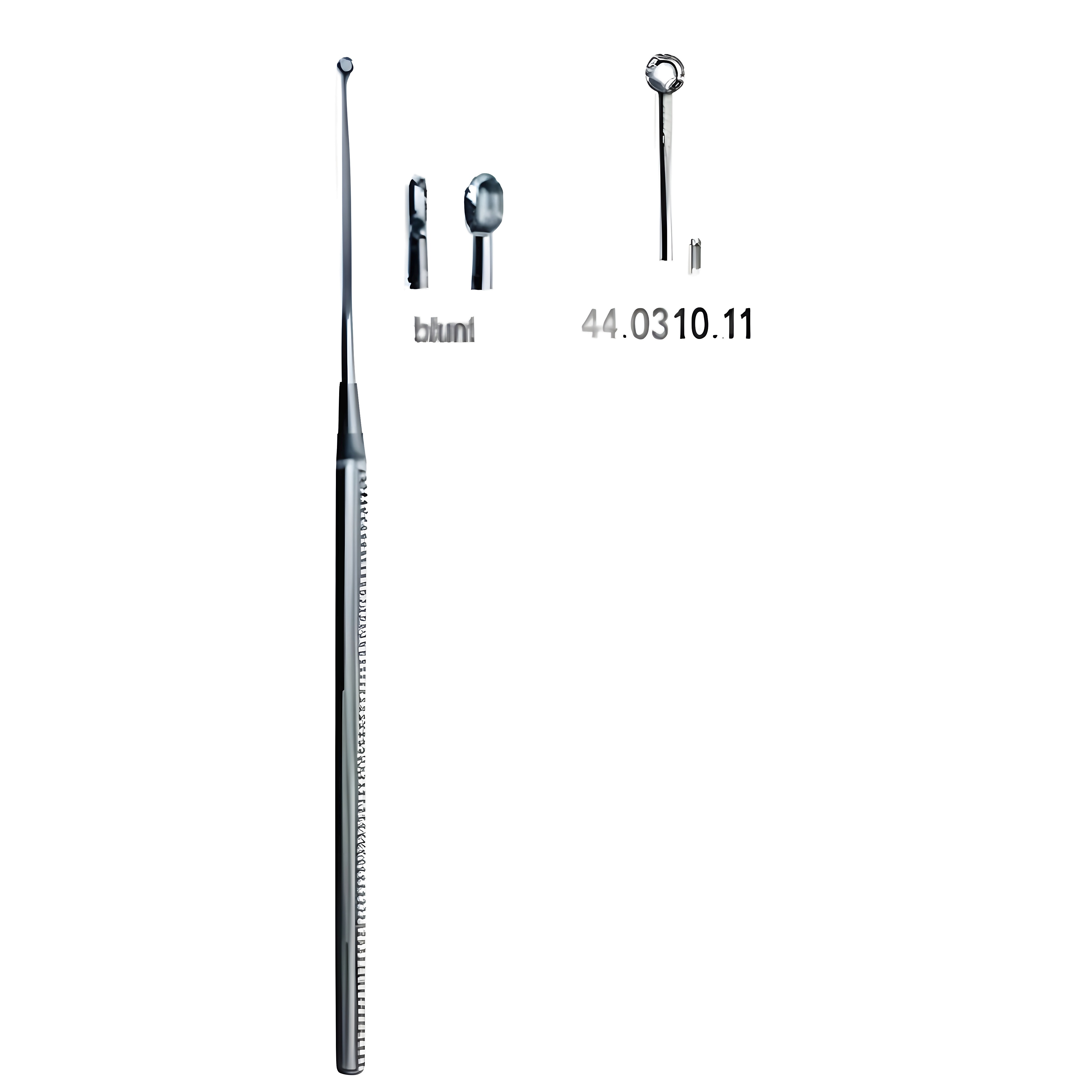Buck Ear Curette str blunt, 1, 16.5cm