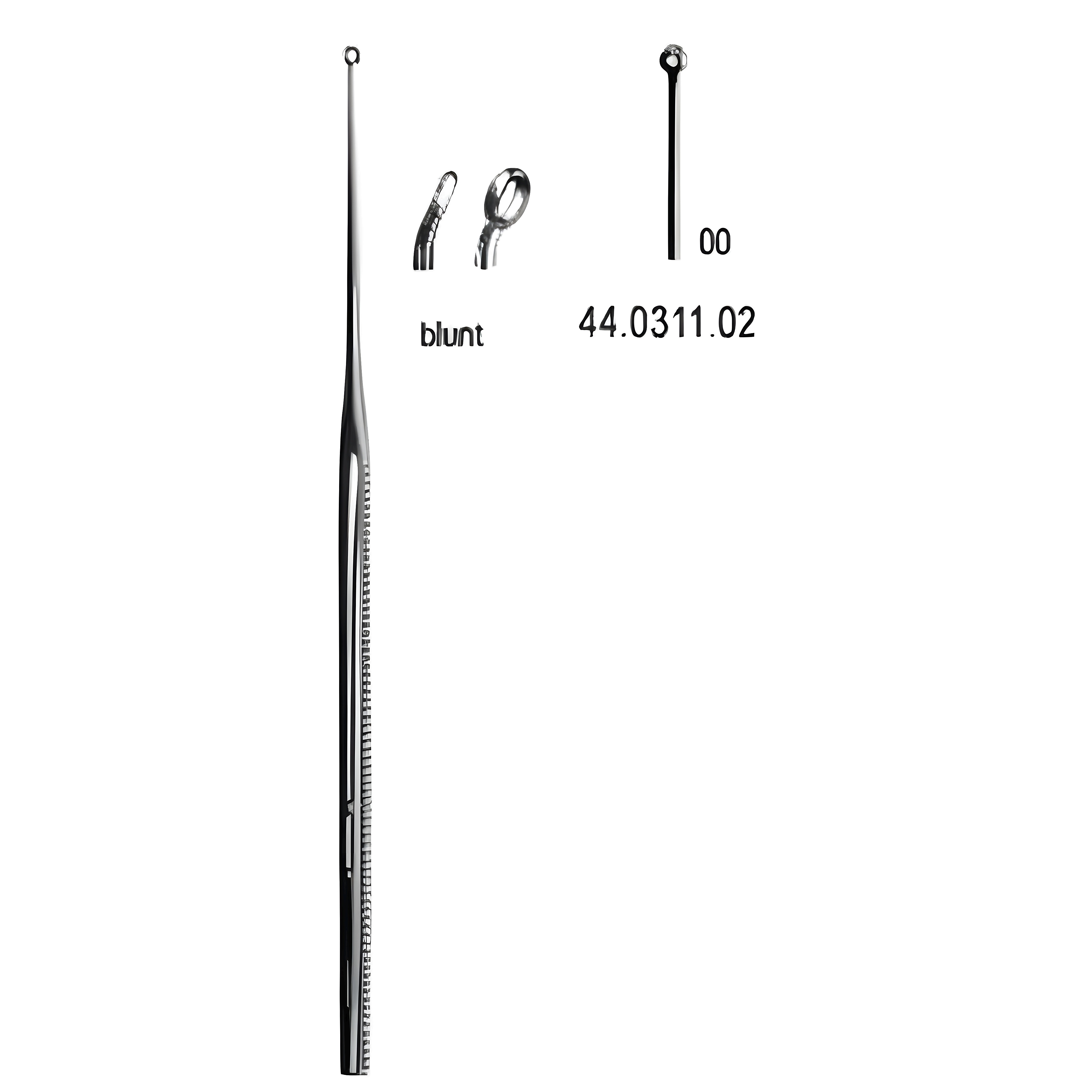 Buck Ear Curette cvd blunt, 00, 16.5cm