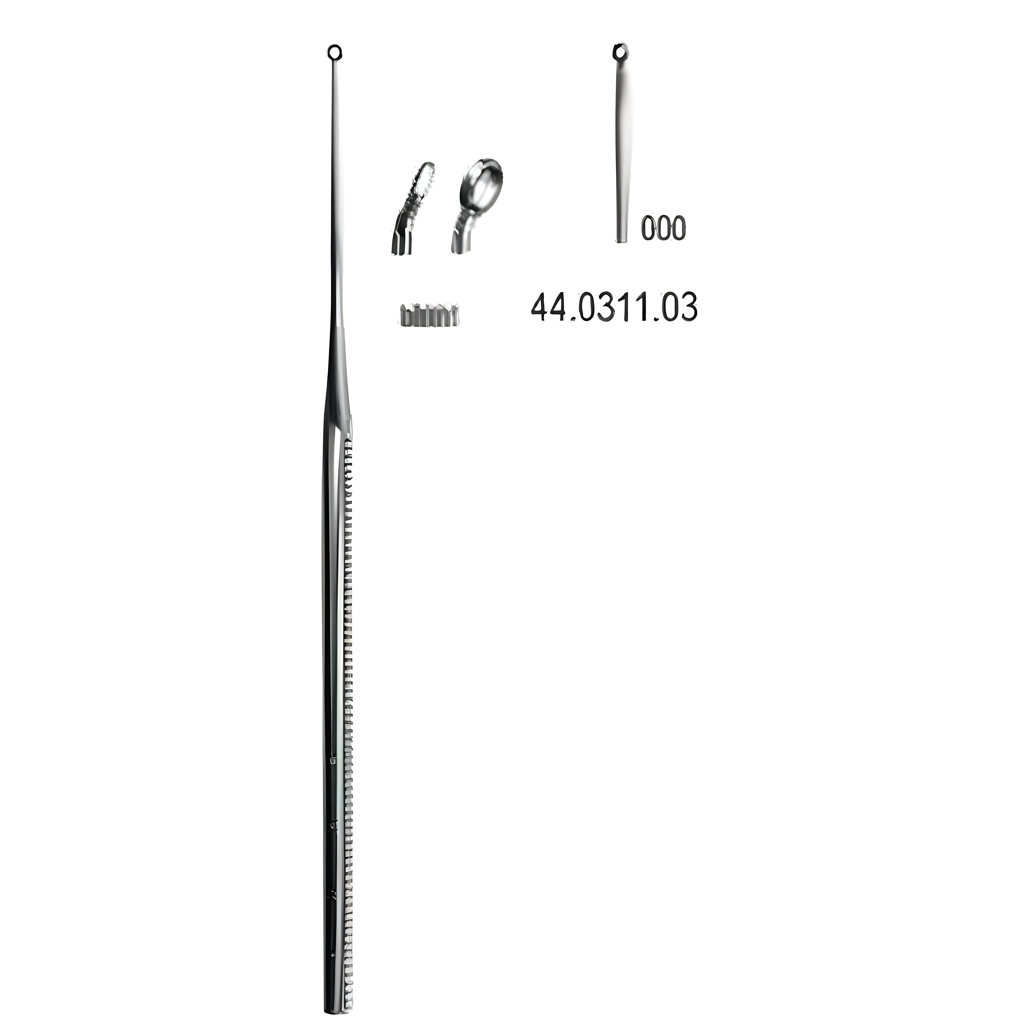 Buck Ear Curette cvd blunt Fig.000, 16.5cm