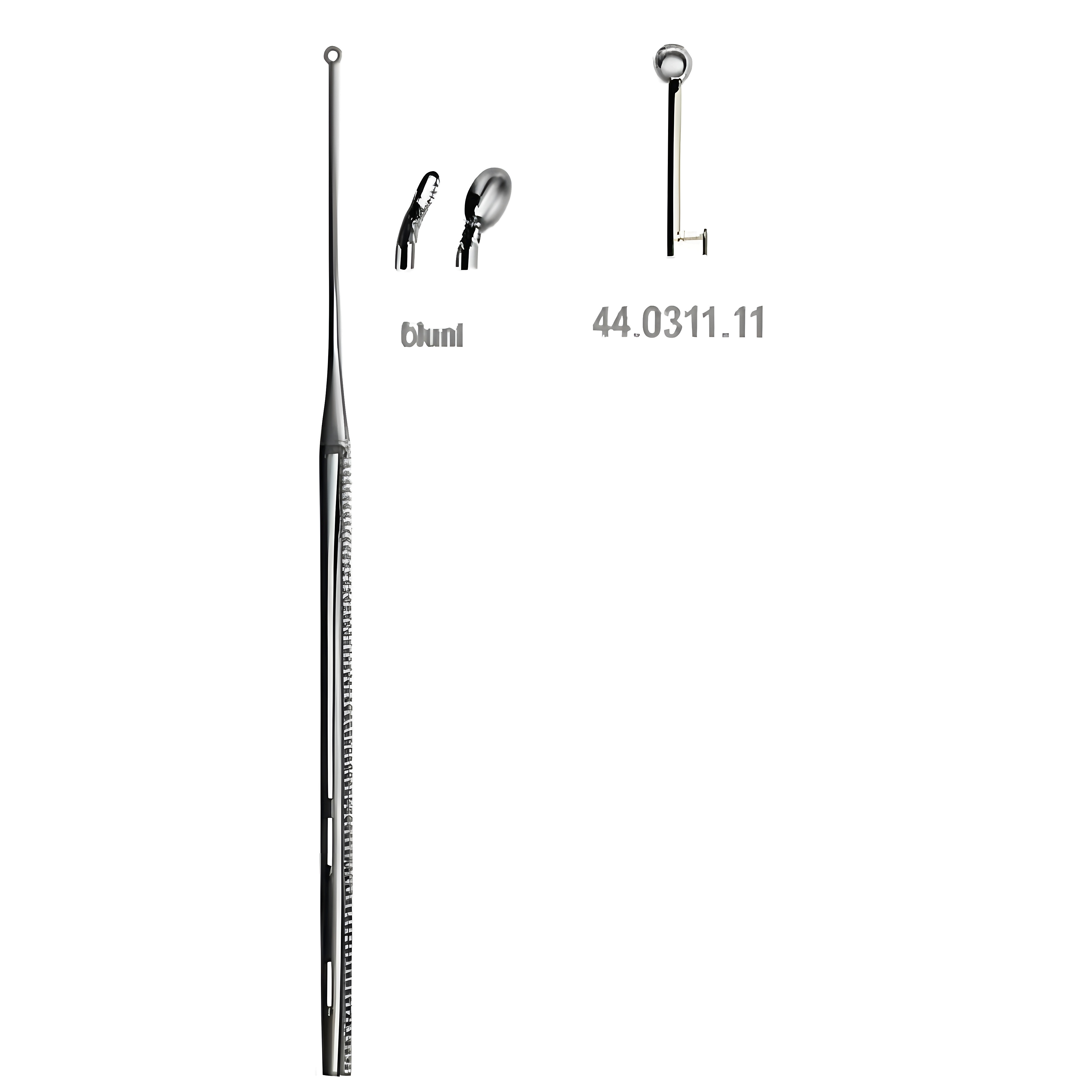Buck Ear Curette cvd blunt, 1, 16.5cm