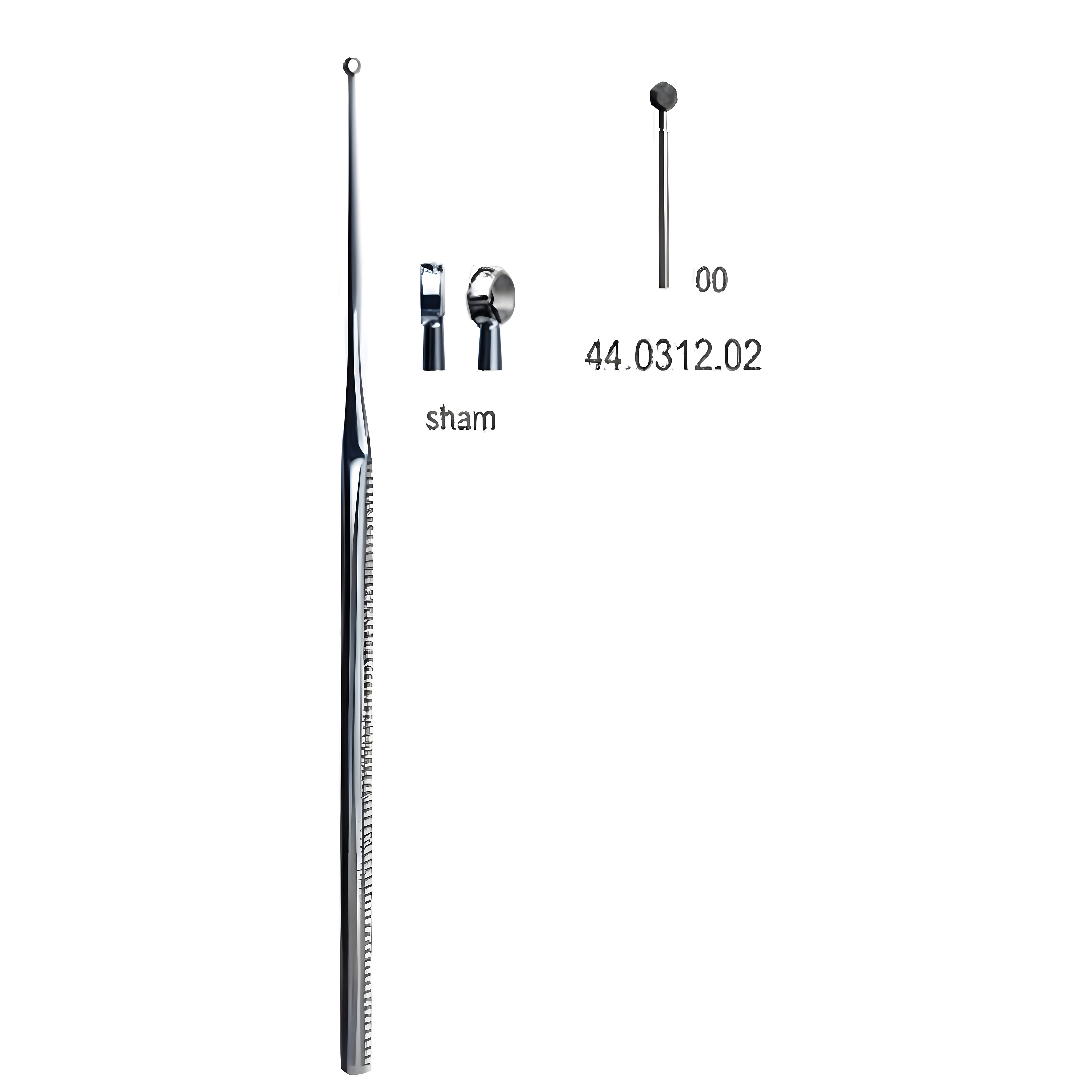 Buck Ear Curette str sharp, 00, 16.5cm