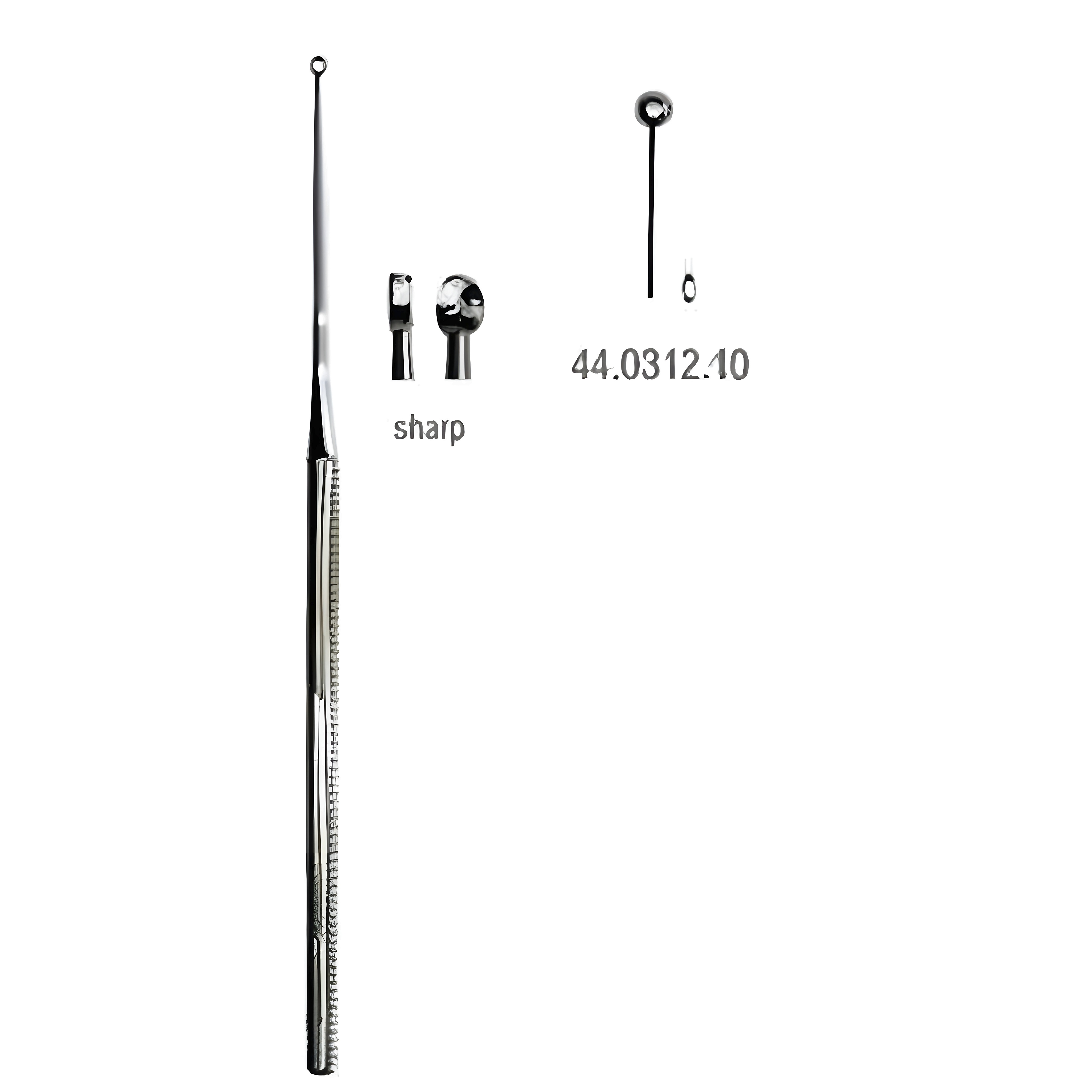 Buck Ear Curette str sharp, 0, 16.5cm