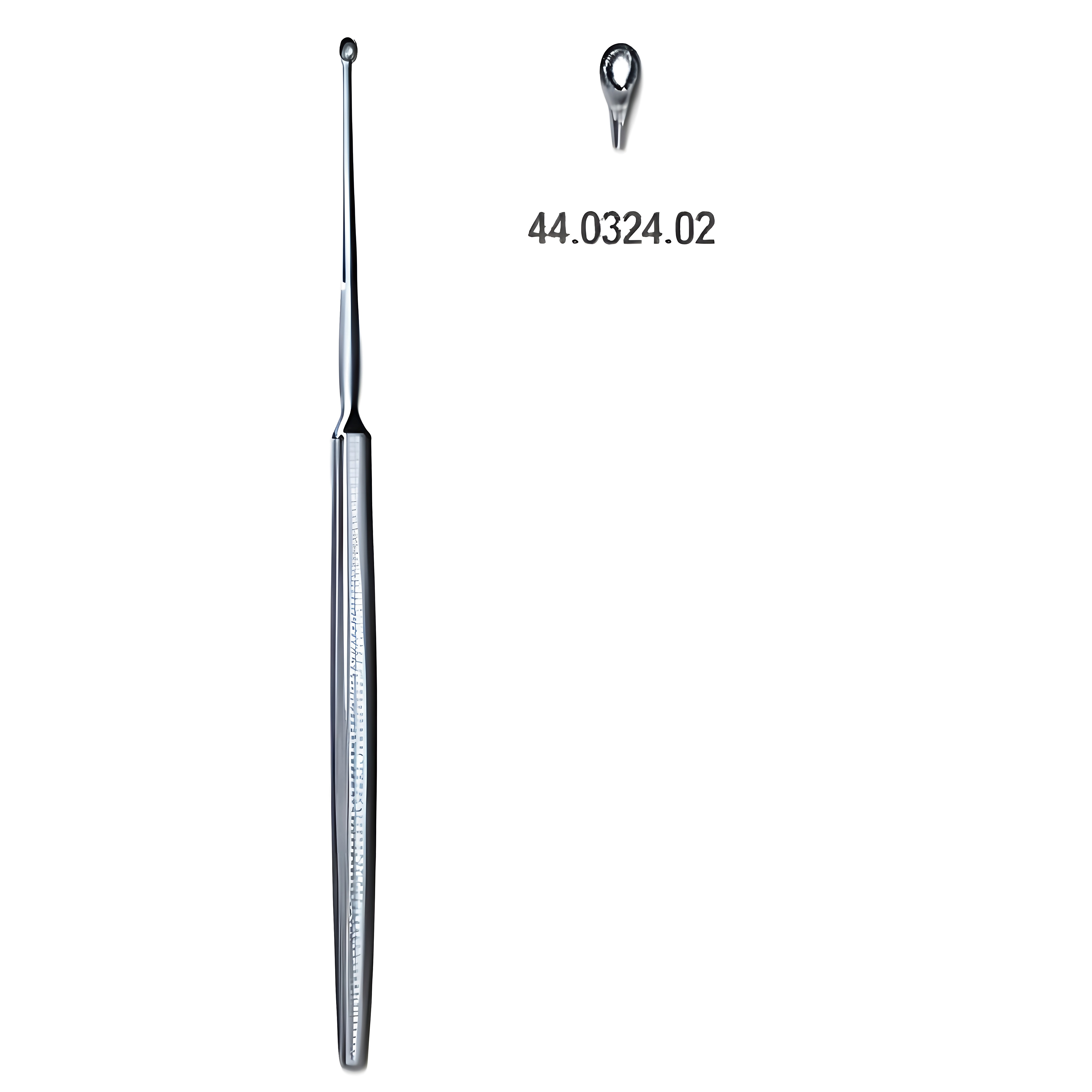 Shapleigh Ear Curette str 2mm, 13cm