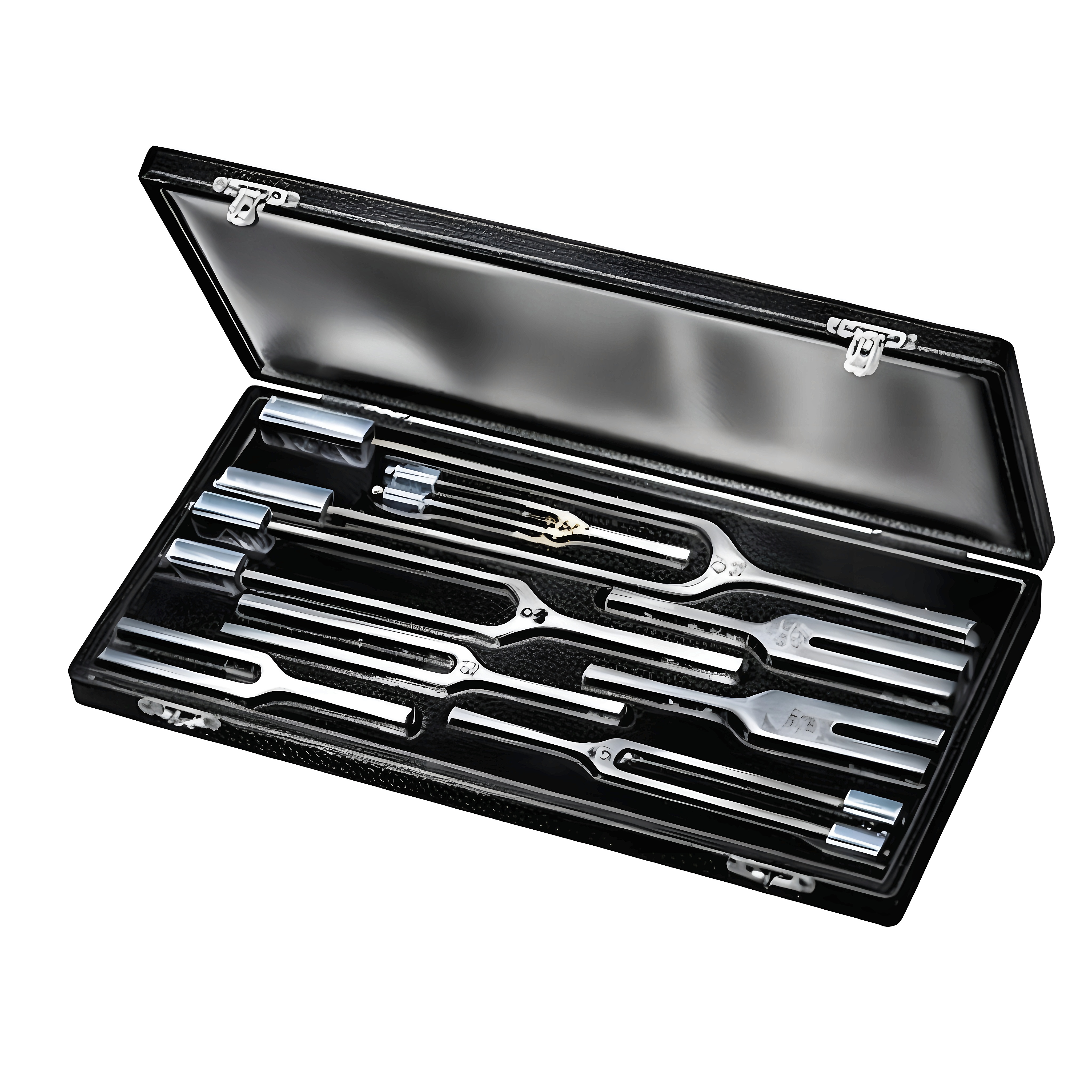 Hartmann Ostmann Tunning Fork set/8 in case