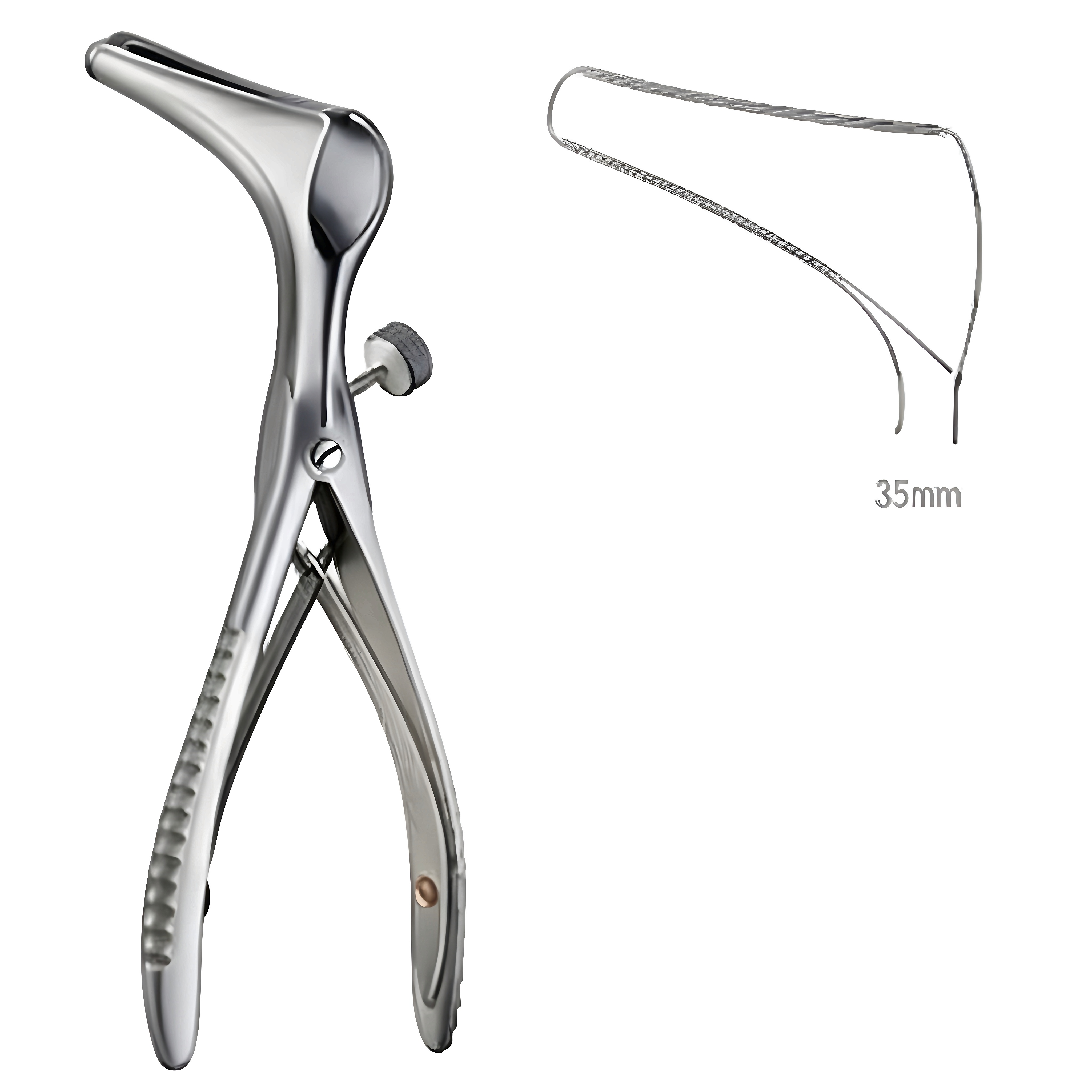 Killian Nasal Speculum S/J w/side screw 35mm, 13.0cm