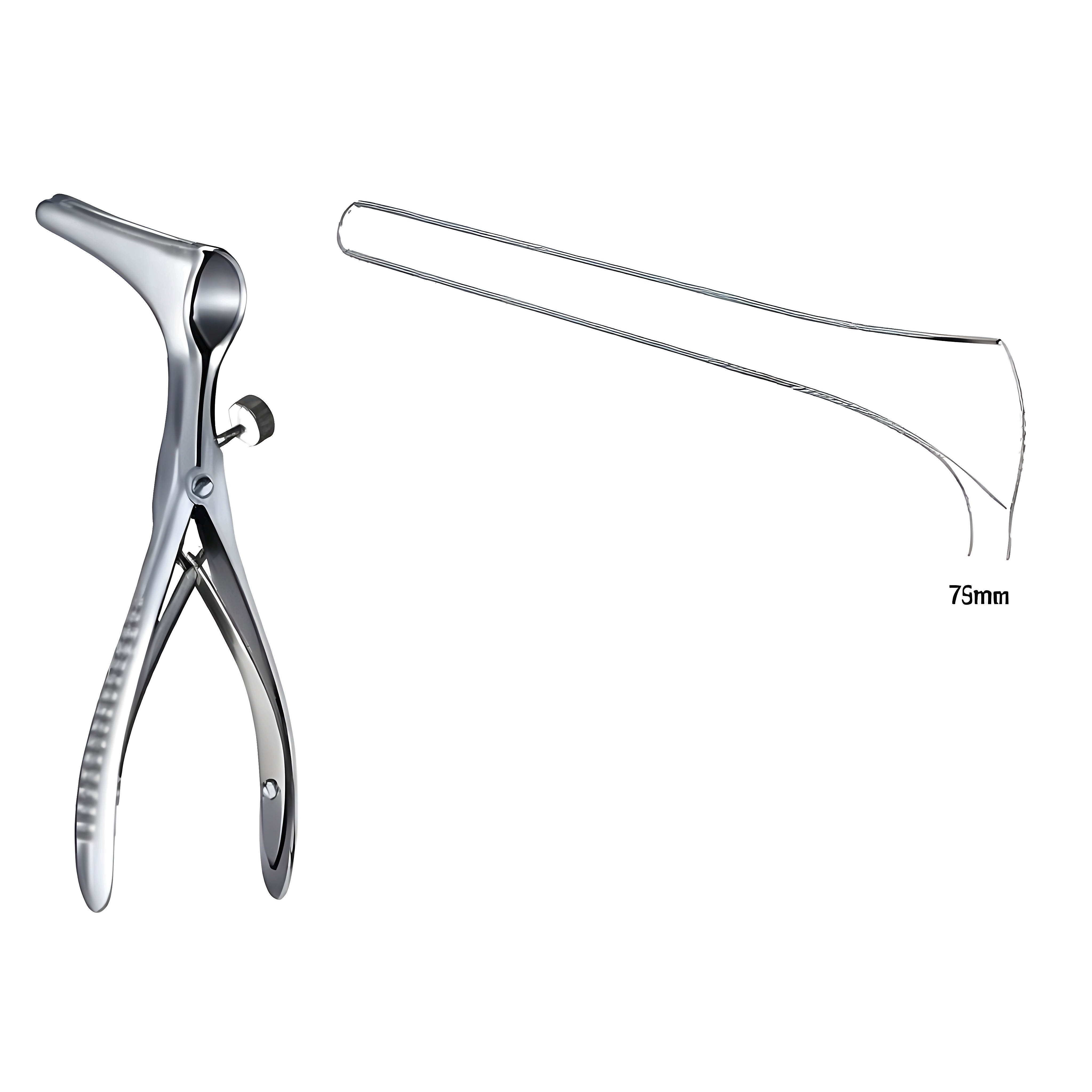 Killian Nasal Speculum S/J w/side screw 75mm, 13.0cm