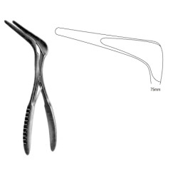 Cottle Nasal Speculum black 75mm, 14cm