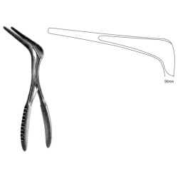 Cottle Nasal Speculum black 90mm, 14cm