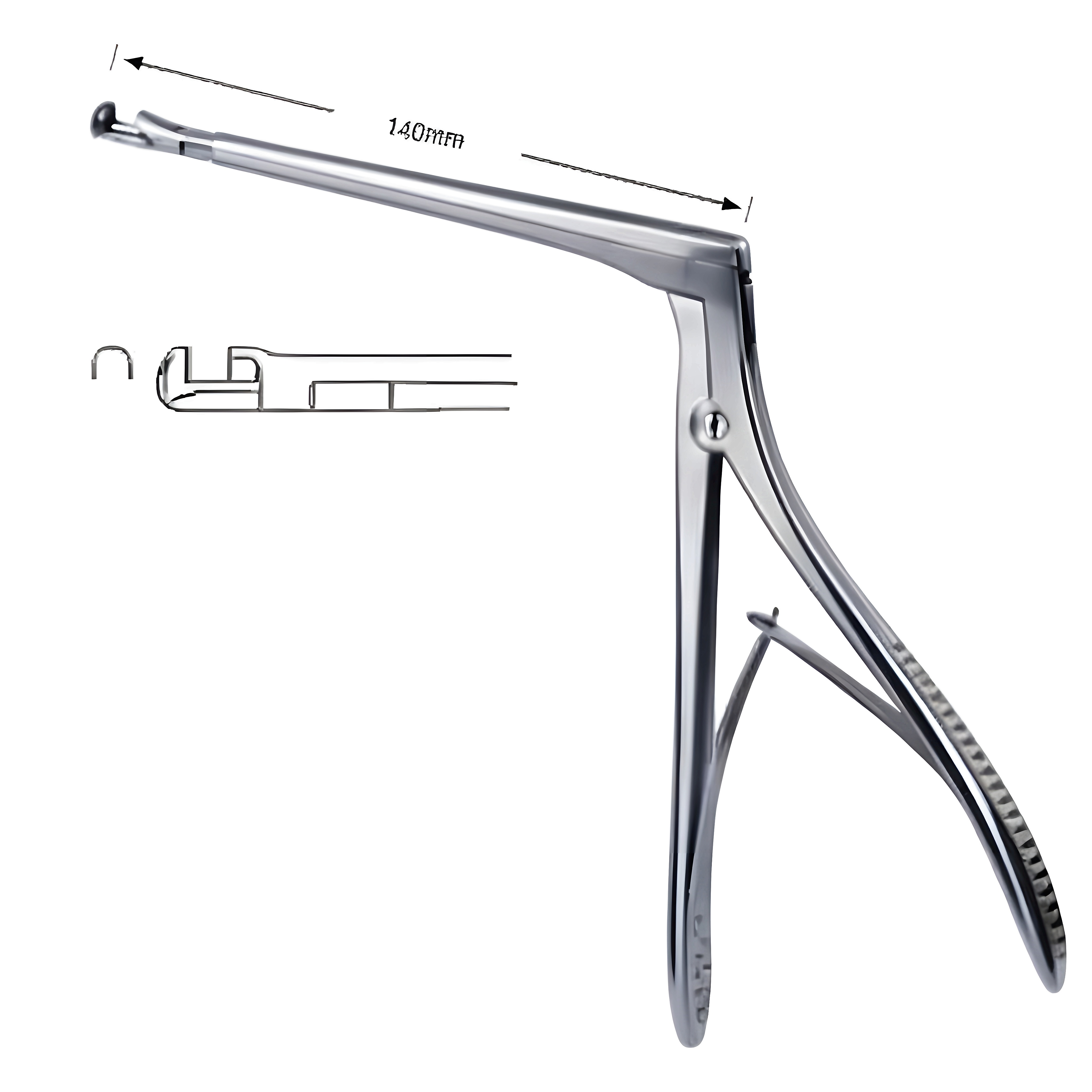 Hajek-Kofler Punch up 3.5x3.5mm, shaft 14cm