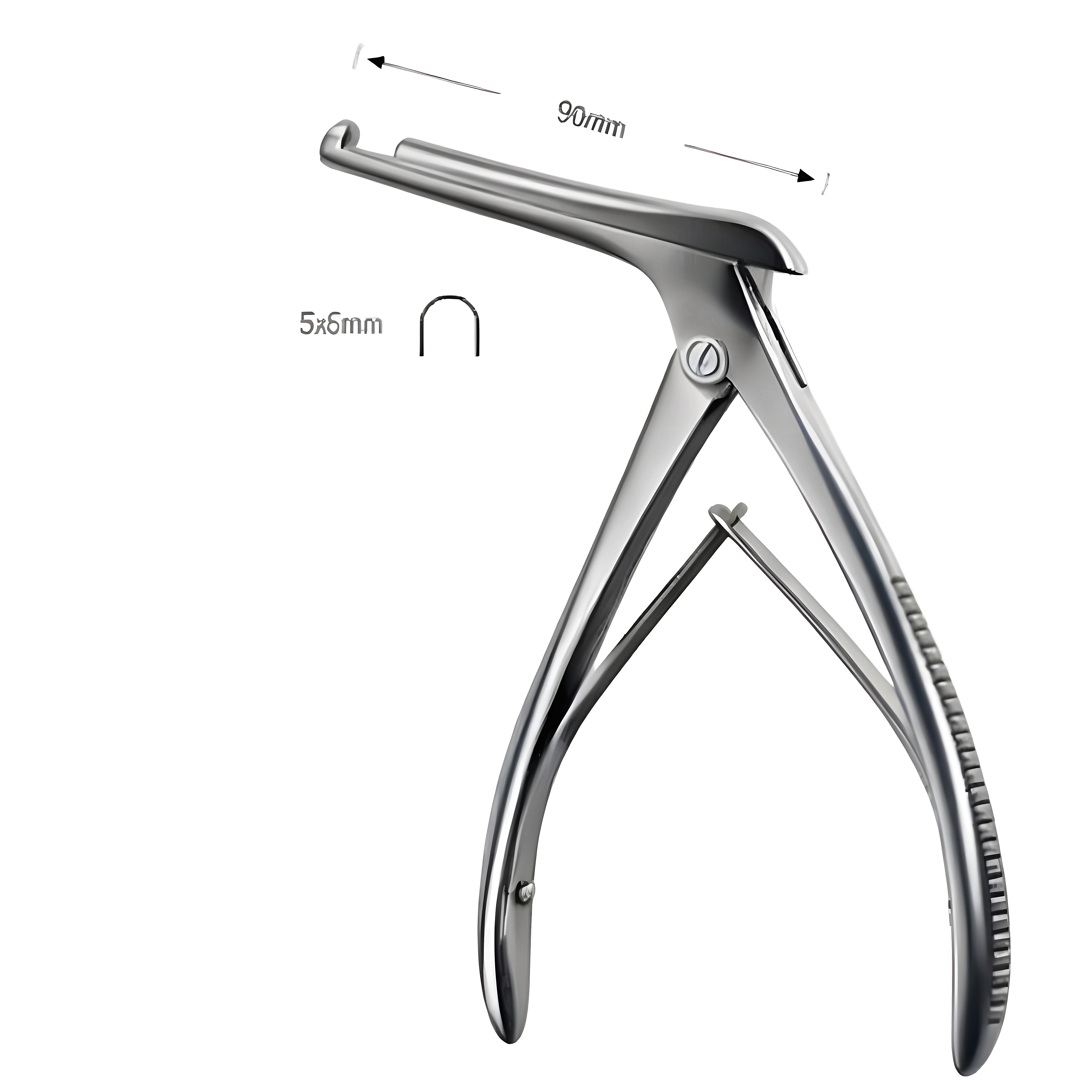 Kerrison Antrum Punch 5x5mm, shaft 85mm, 20cm
