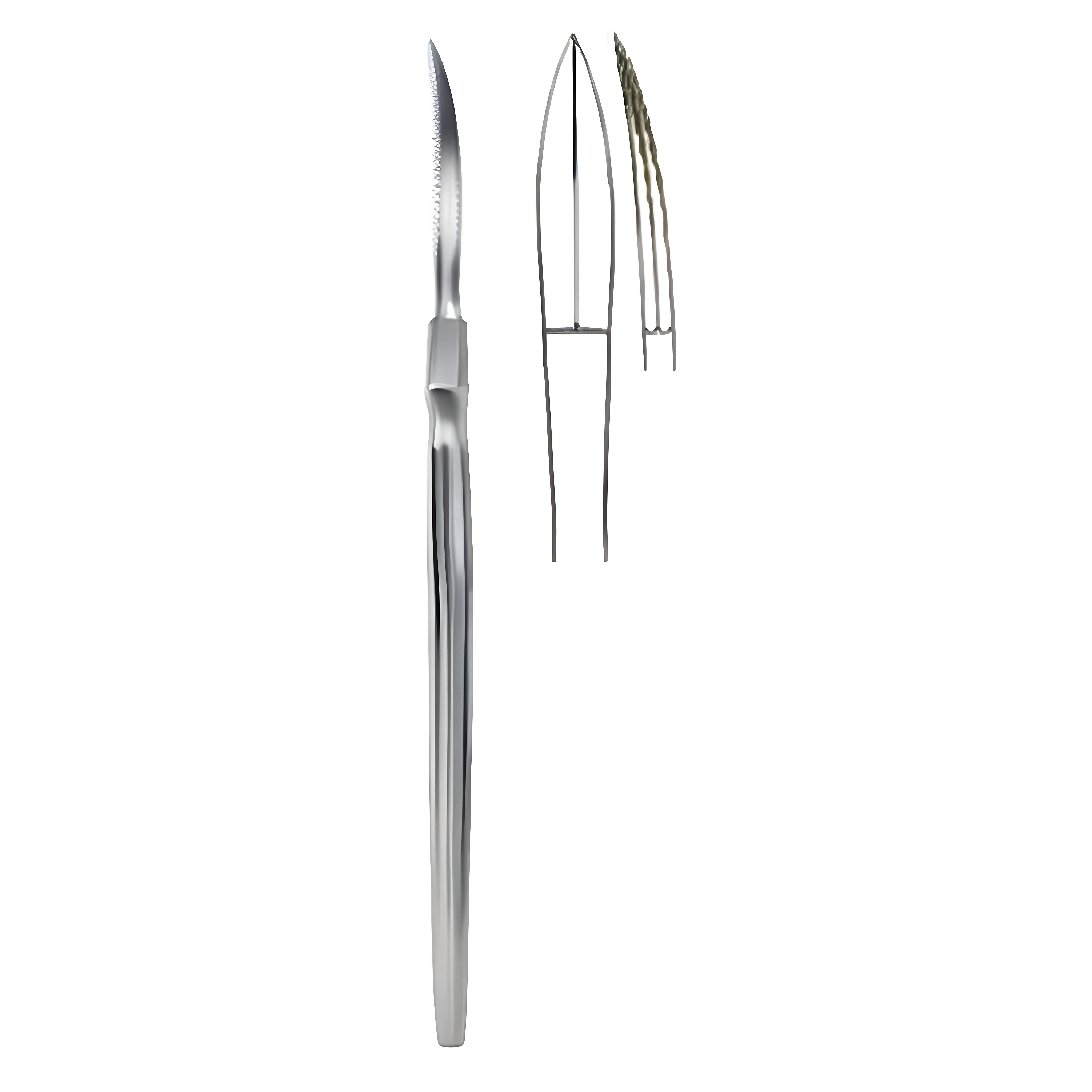 Fomon Plastic Knife bl. tip cvd 5x28mm,16cm