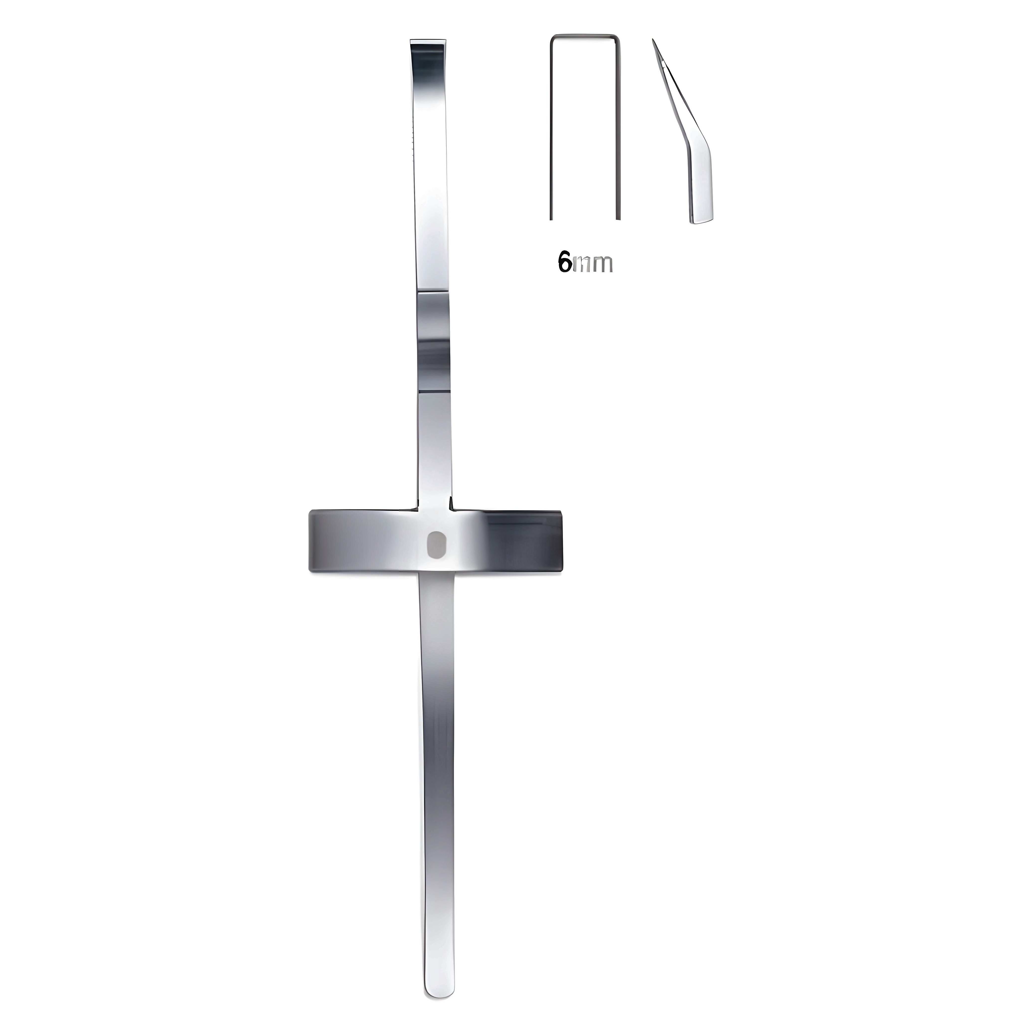 Cottle Chisel cross handle angled 6mm 18cm