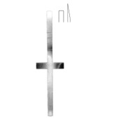 Cottle chisel cross handle 4mm, 18cm