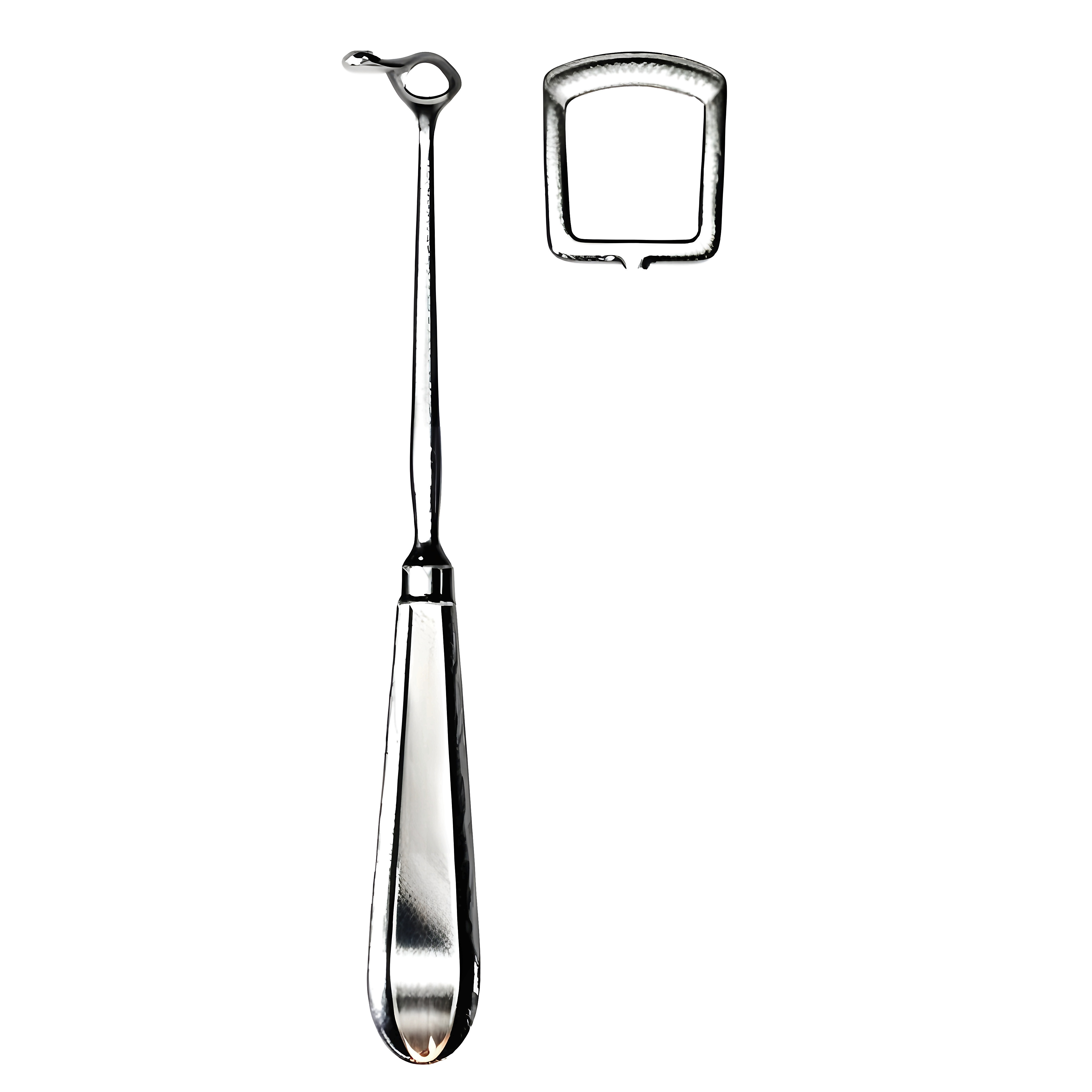 Beckmann Adenoid Curette 18mm, 22cm Fig.3