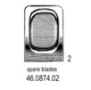 Spare Blade unperforated Fig.2, 25cm