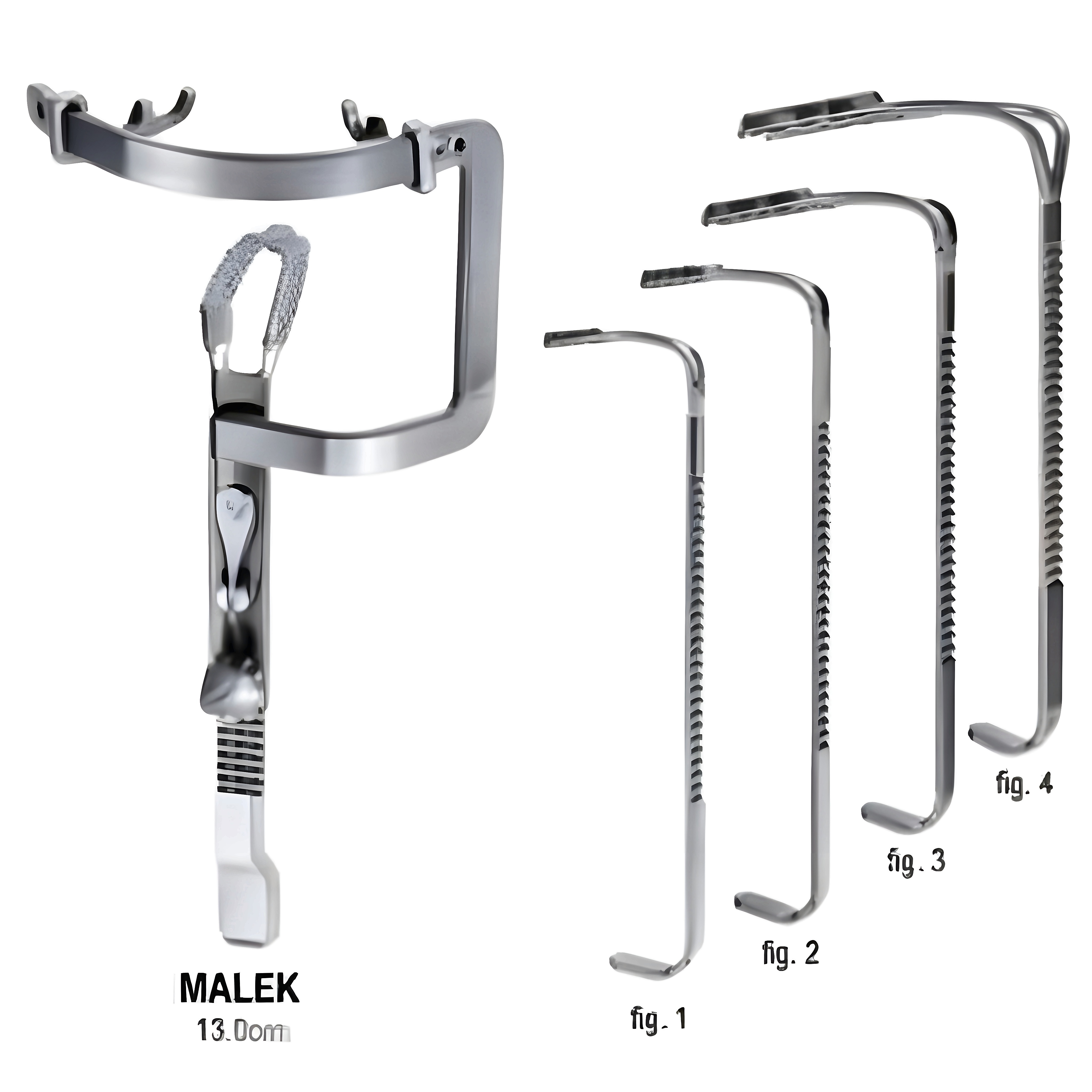 Malek Mouth Gag pediatric w/4 Tongue plates