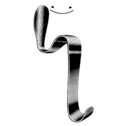 Bishop Cheek and Lip Retractor D/E 22mm, 13cm