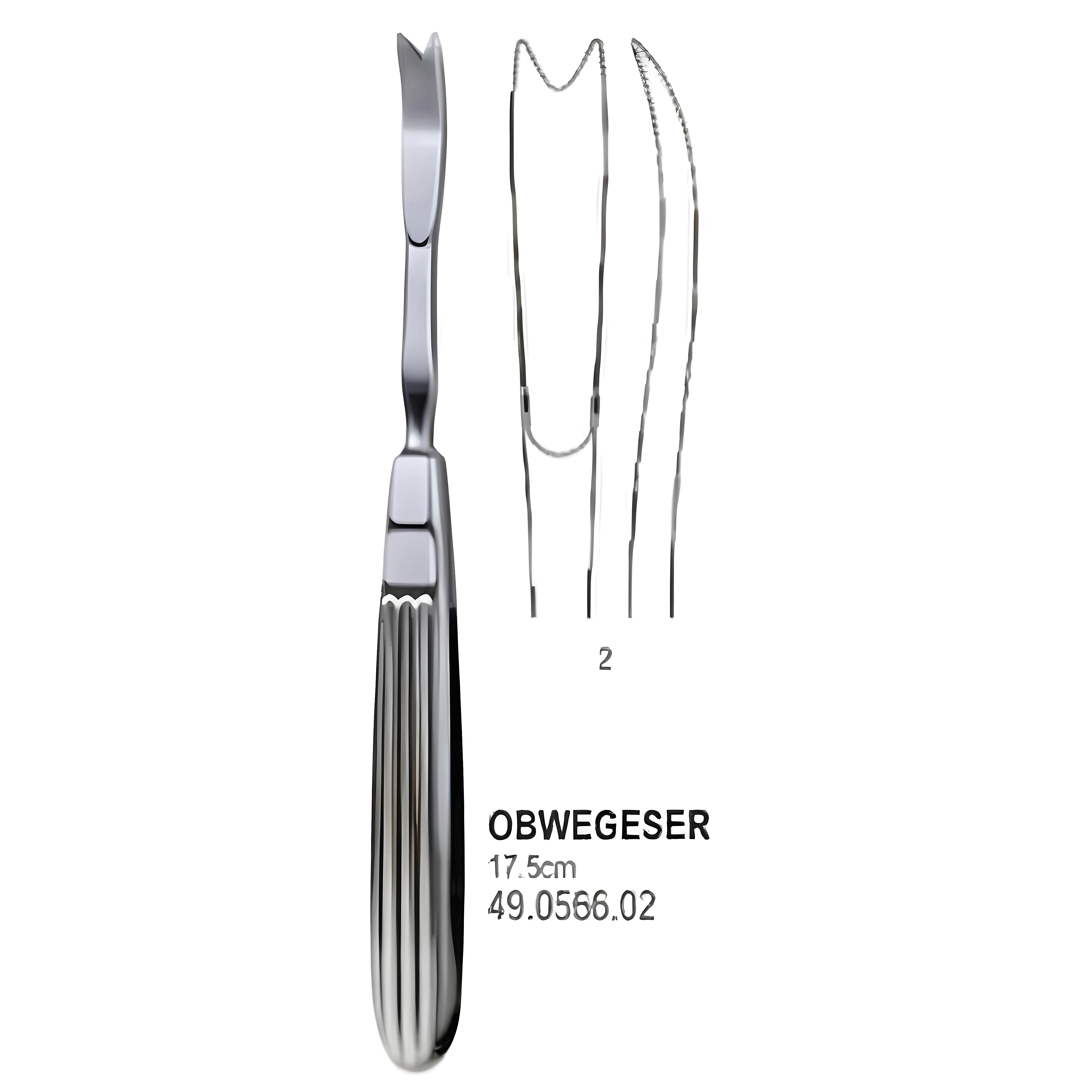Obwegeser Periosteal Elevator 17.5cm Fig.2