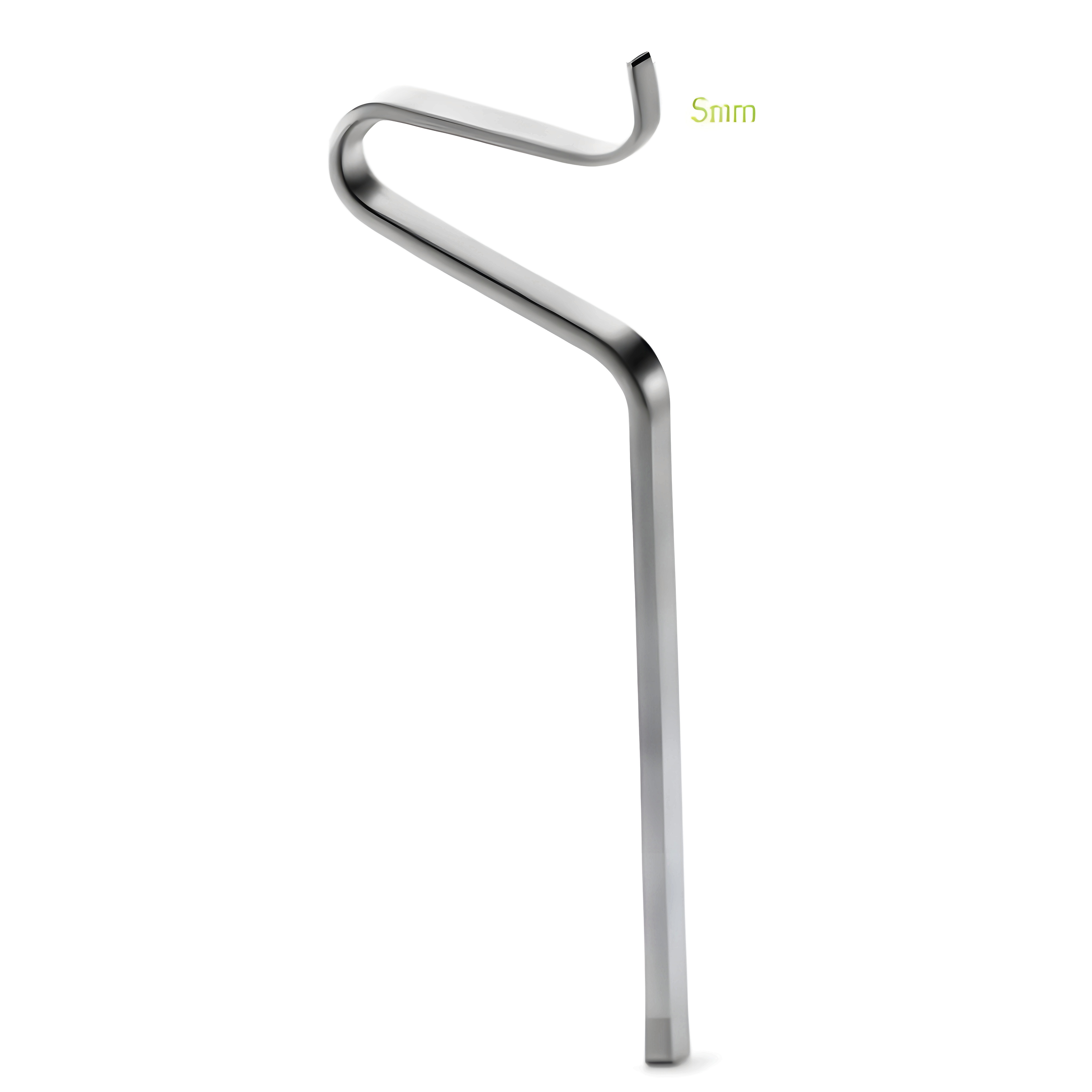 Swan's Neck Maxillary Osteotome 5mm, 16cm
