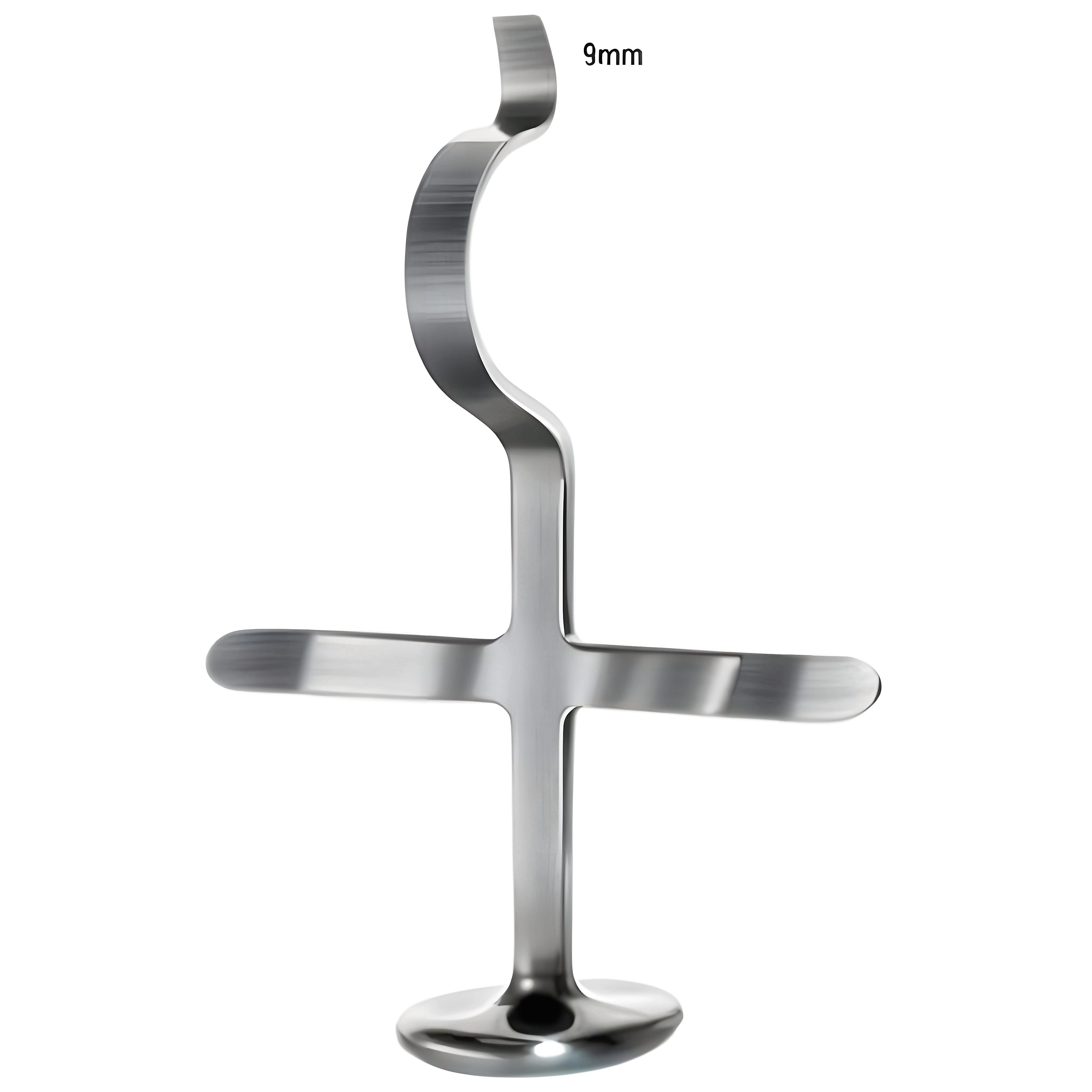 Swan's Neck Maxillary Osteotome 9mm, 17.5cm