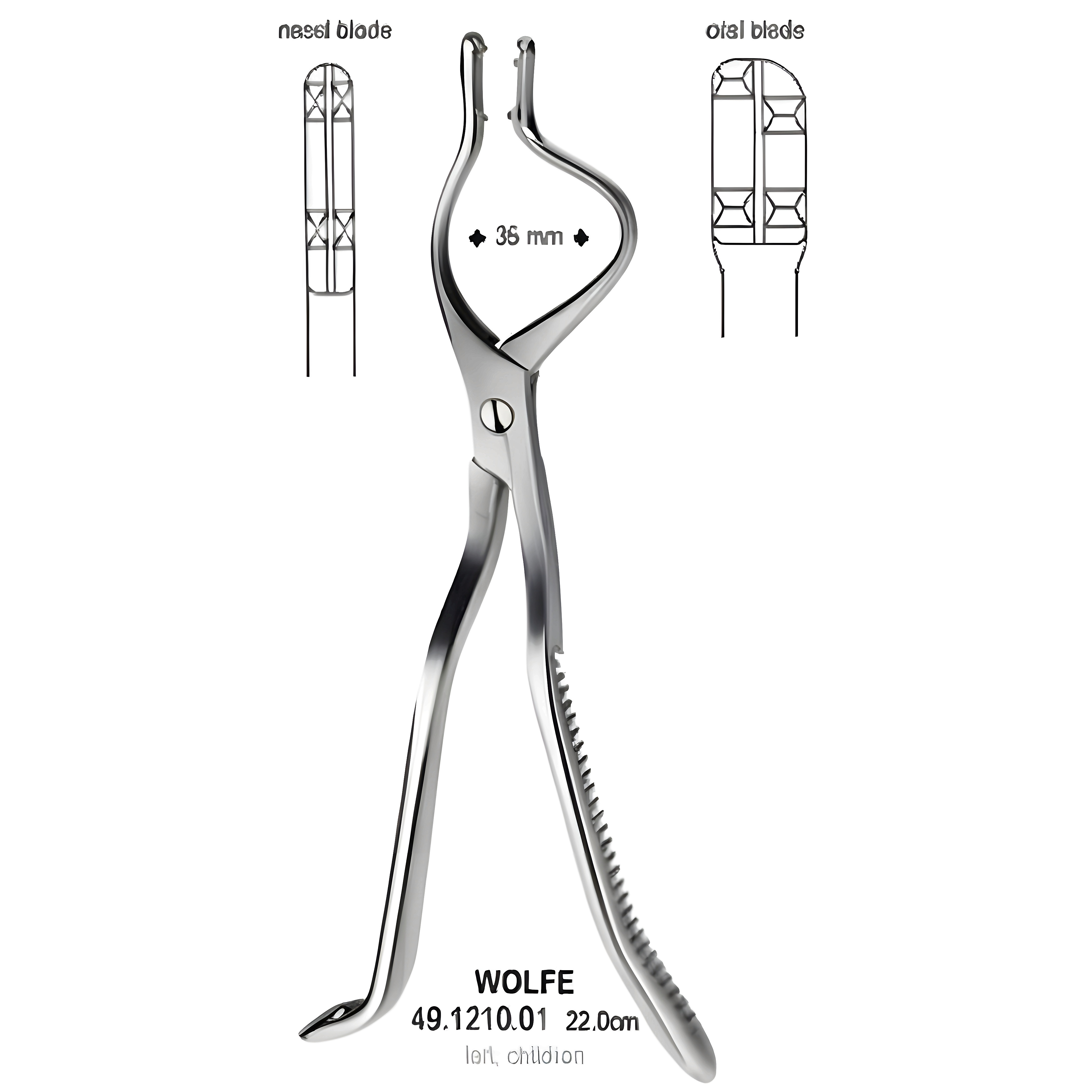Wolfe Disimpaction Fcps left child 35mm 22cm