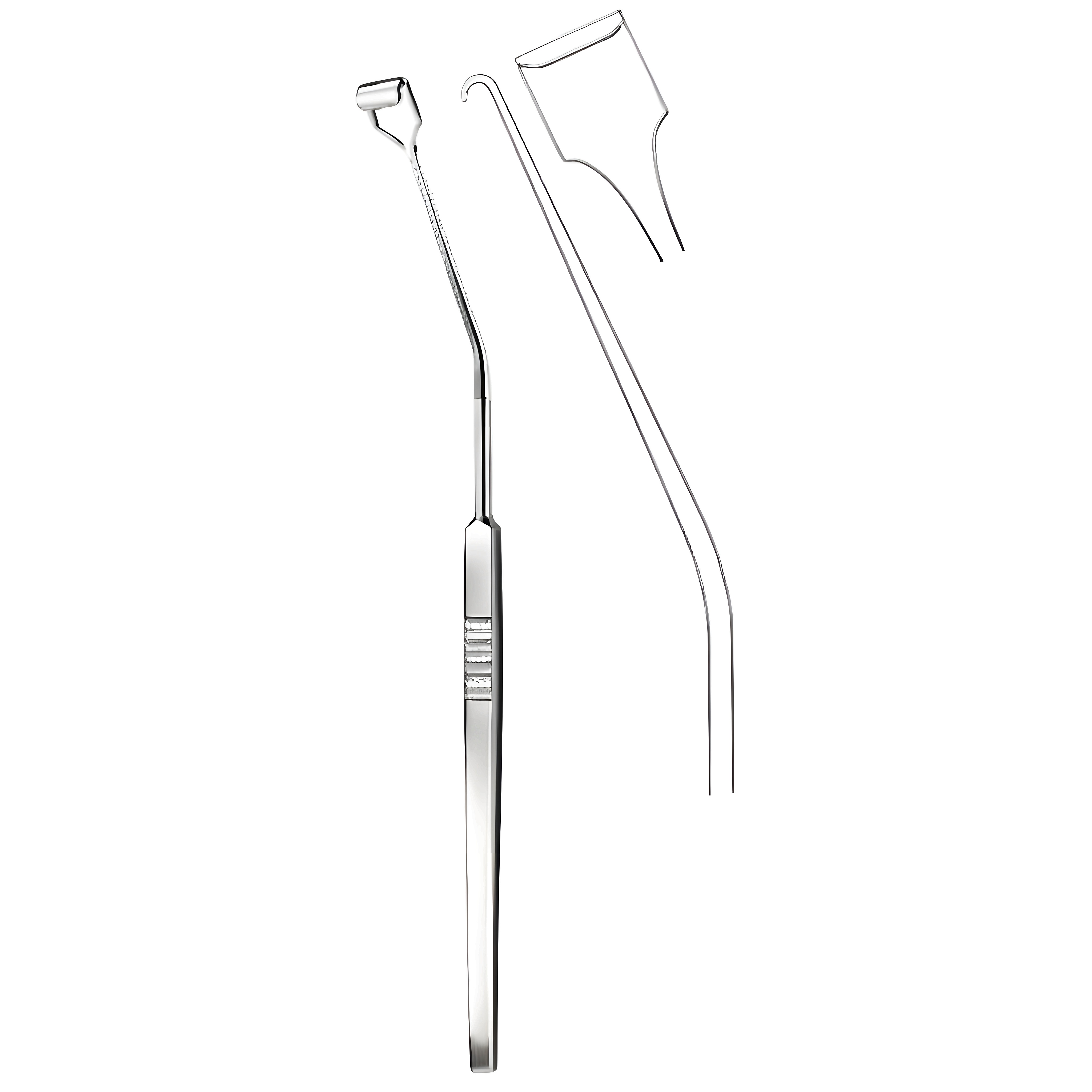 Nager Pillar/soft palate Retractor 13.5mm, 24cm