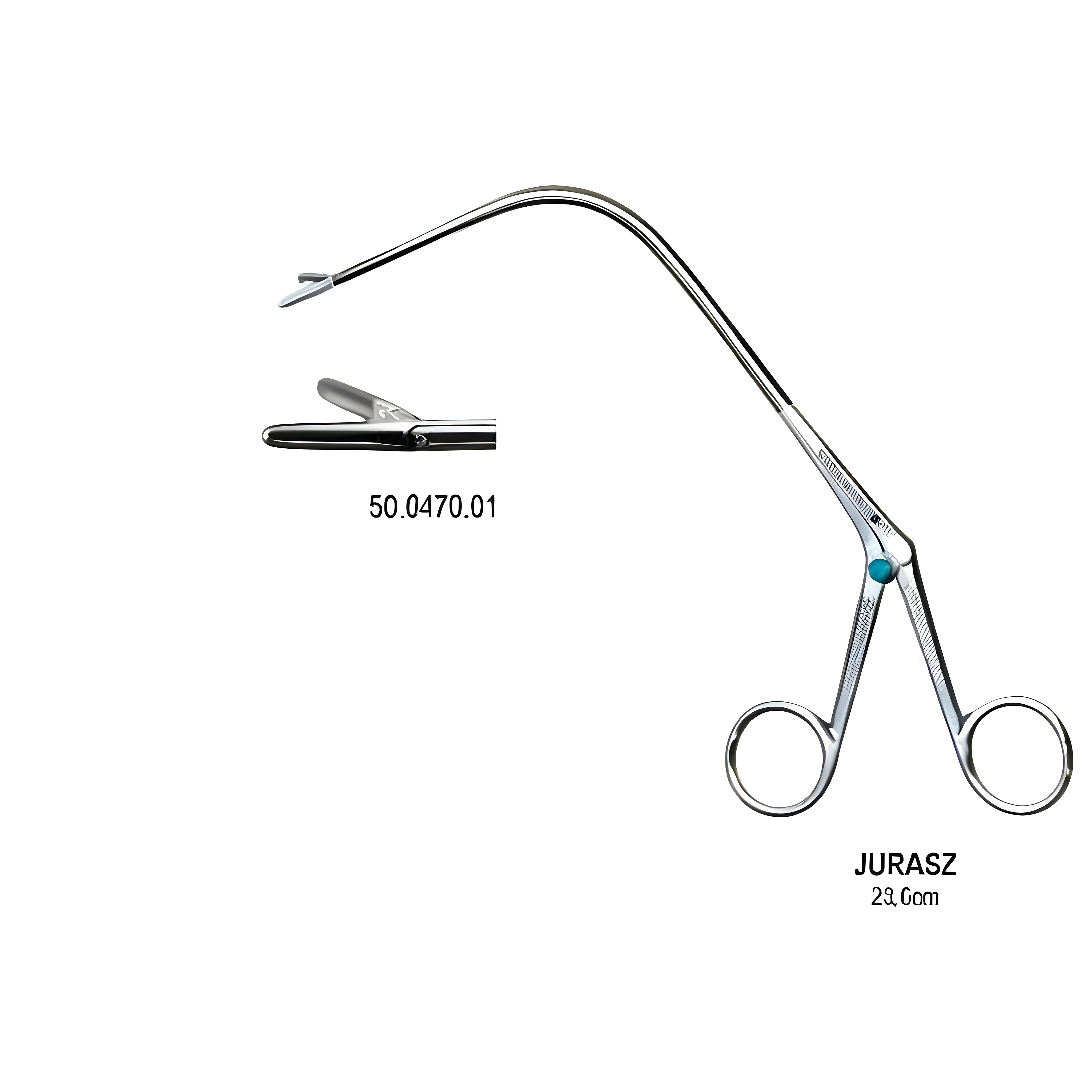 JURASZ Larynx Fcps right 23cm, Fig.1