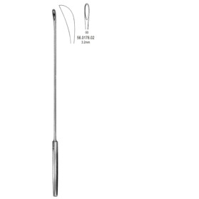 Luer-Koerte Gall Stone Scoop 3.2mm Fig.00, 32cm
