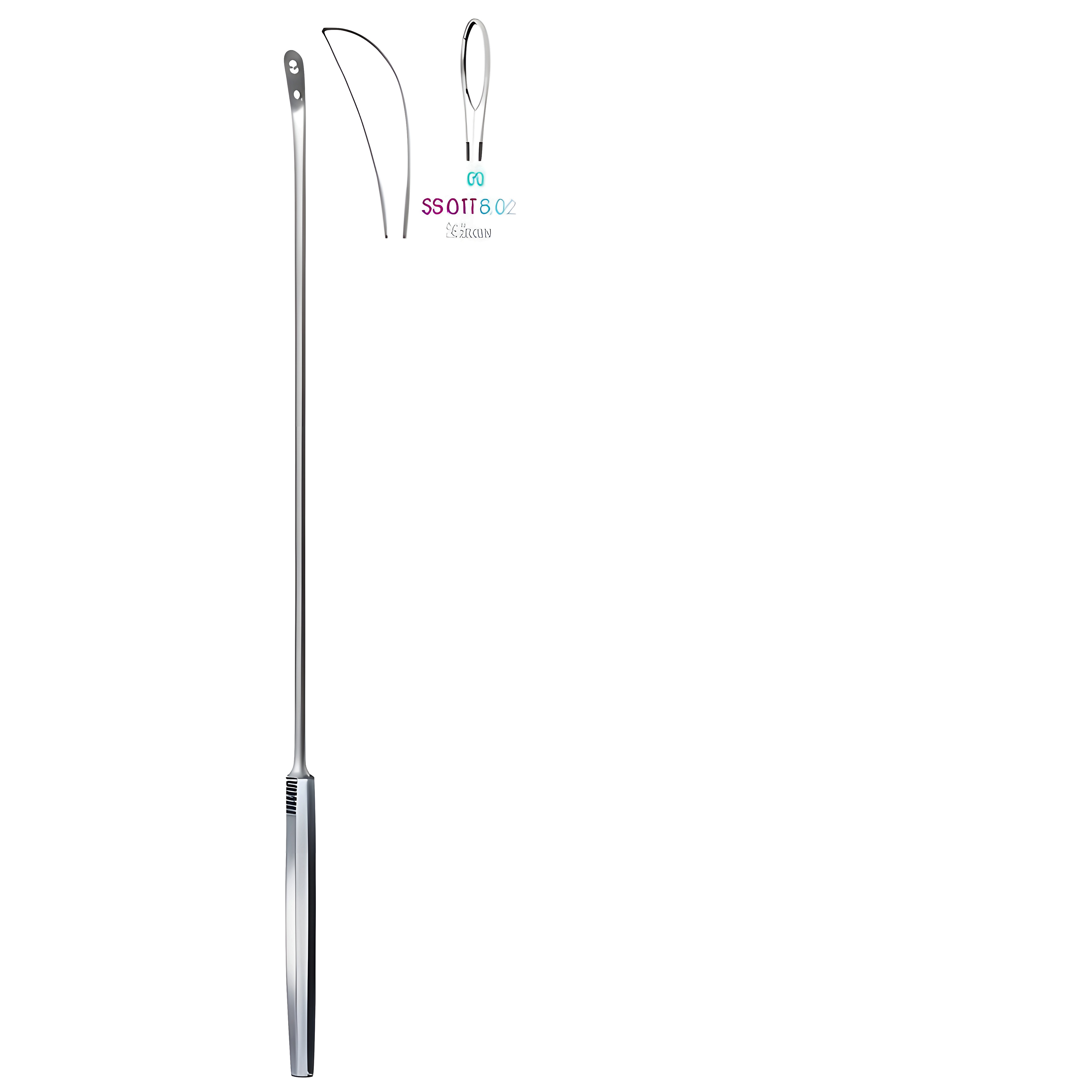 Luer-Koerte Gall Stone Scoop 3.2mm Fig.00, 32cm