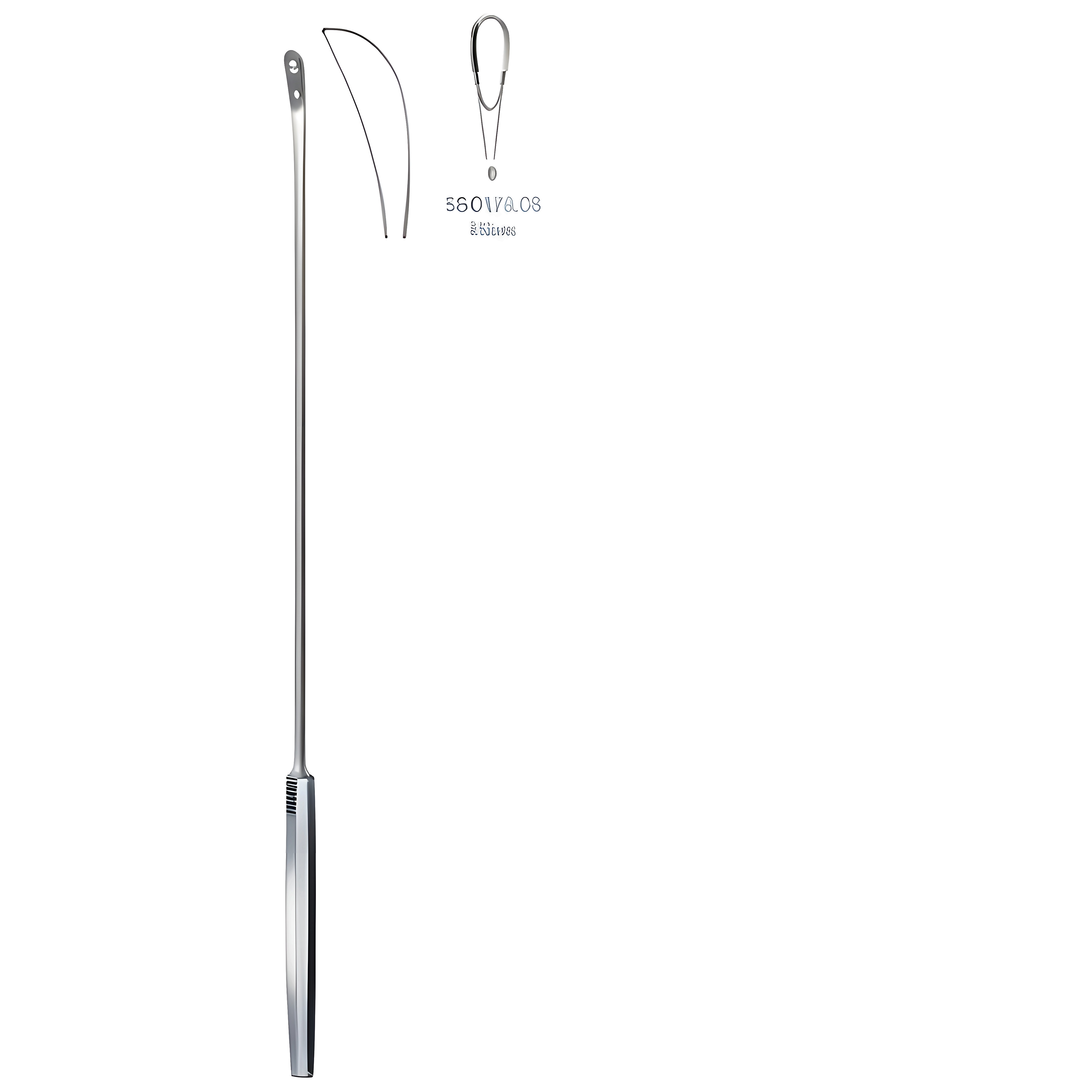 Luer-Koerte Gall Stone Scoop 4.2mm Fig.0, 32cm