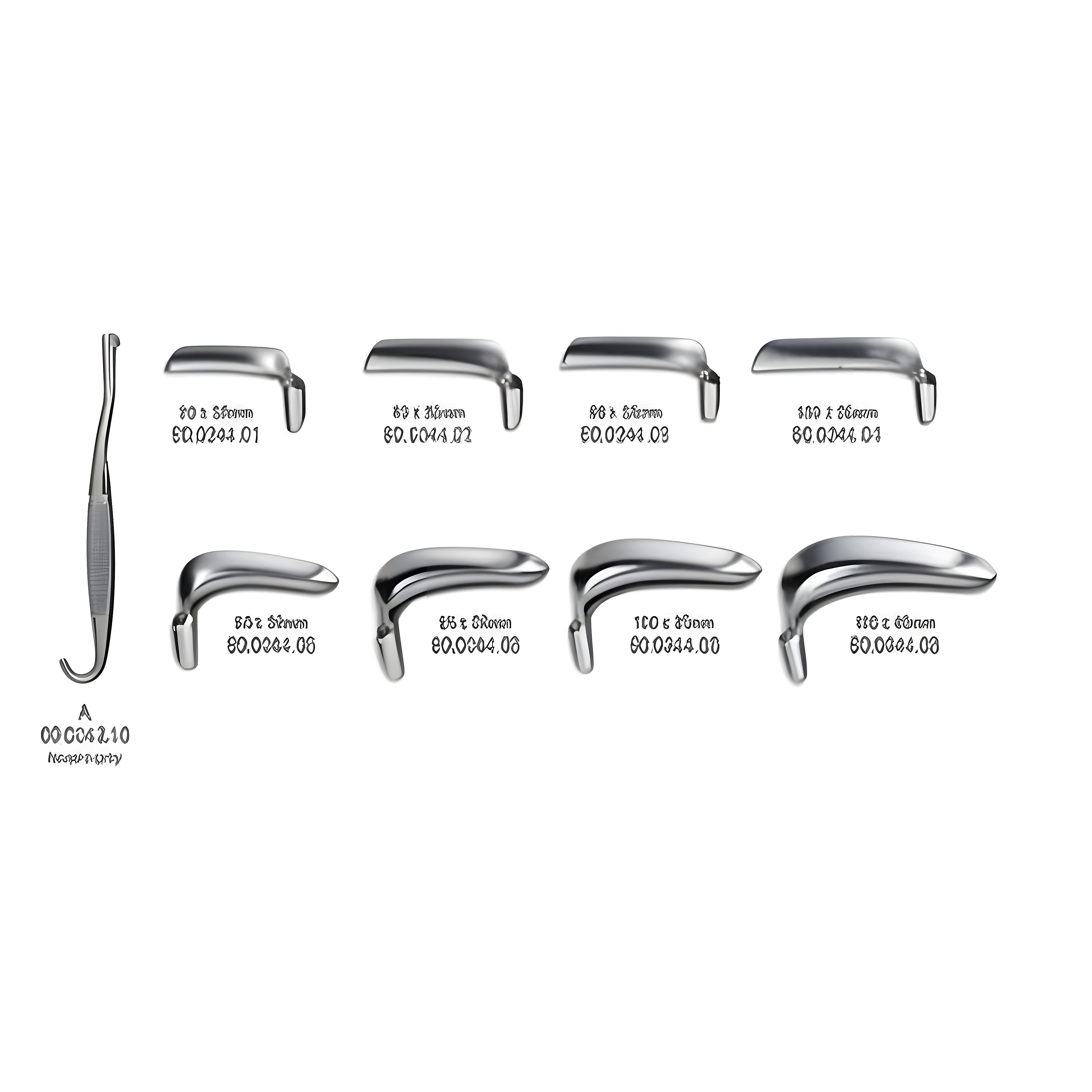 Bozemann Vaginal Speculum compl. set w/handle