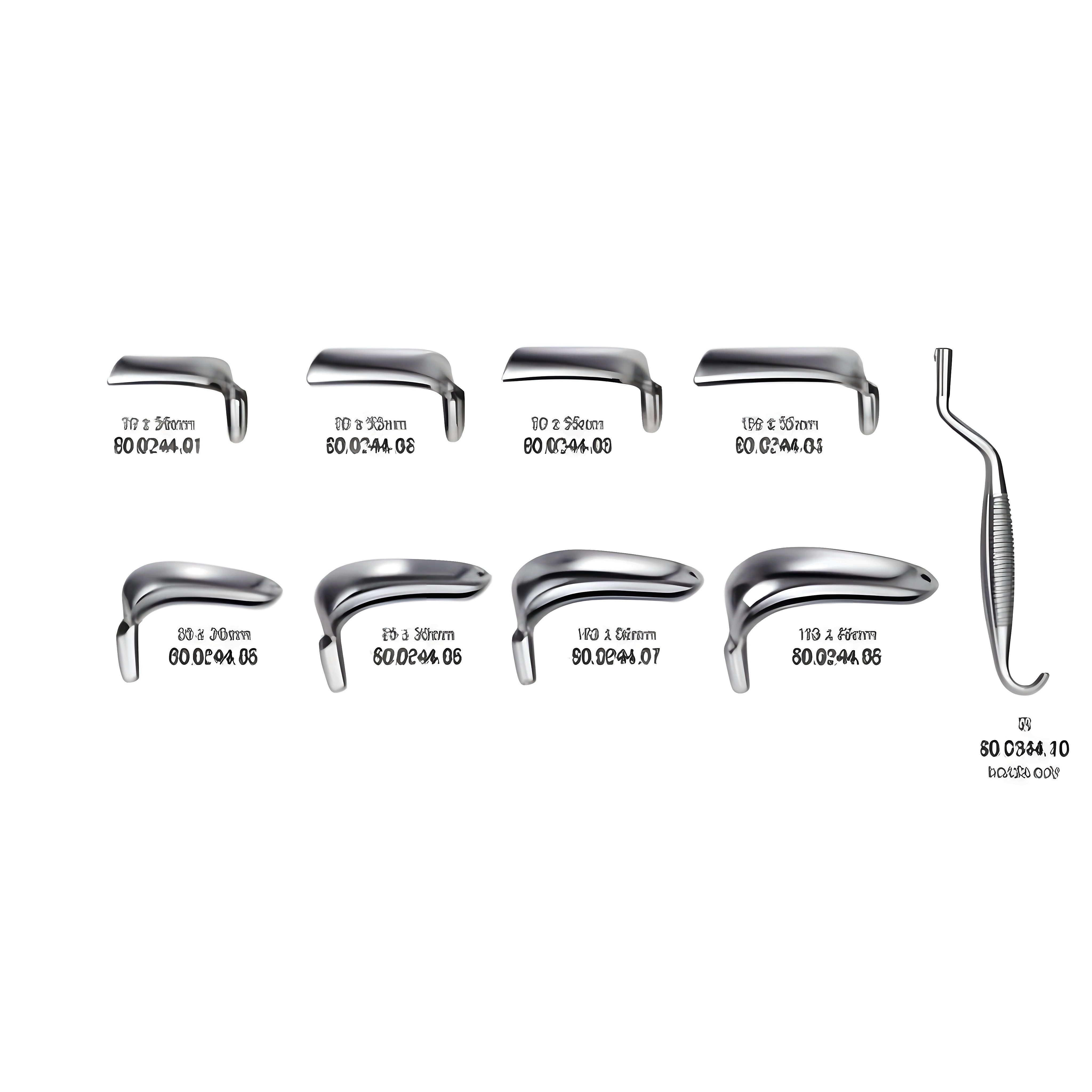 Bozemann Vaginal Speculum compl. set w/handle