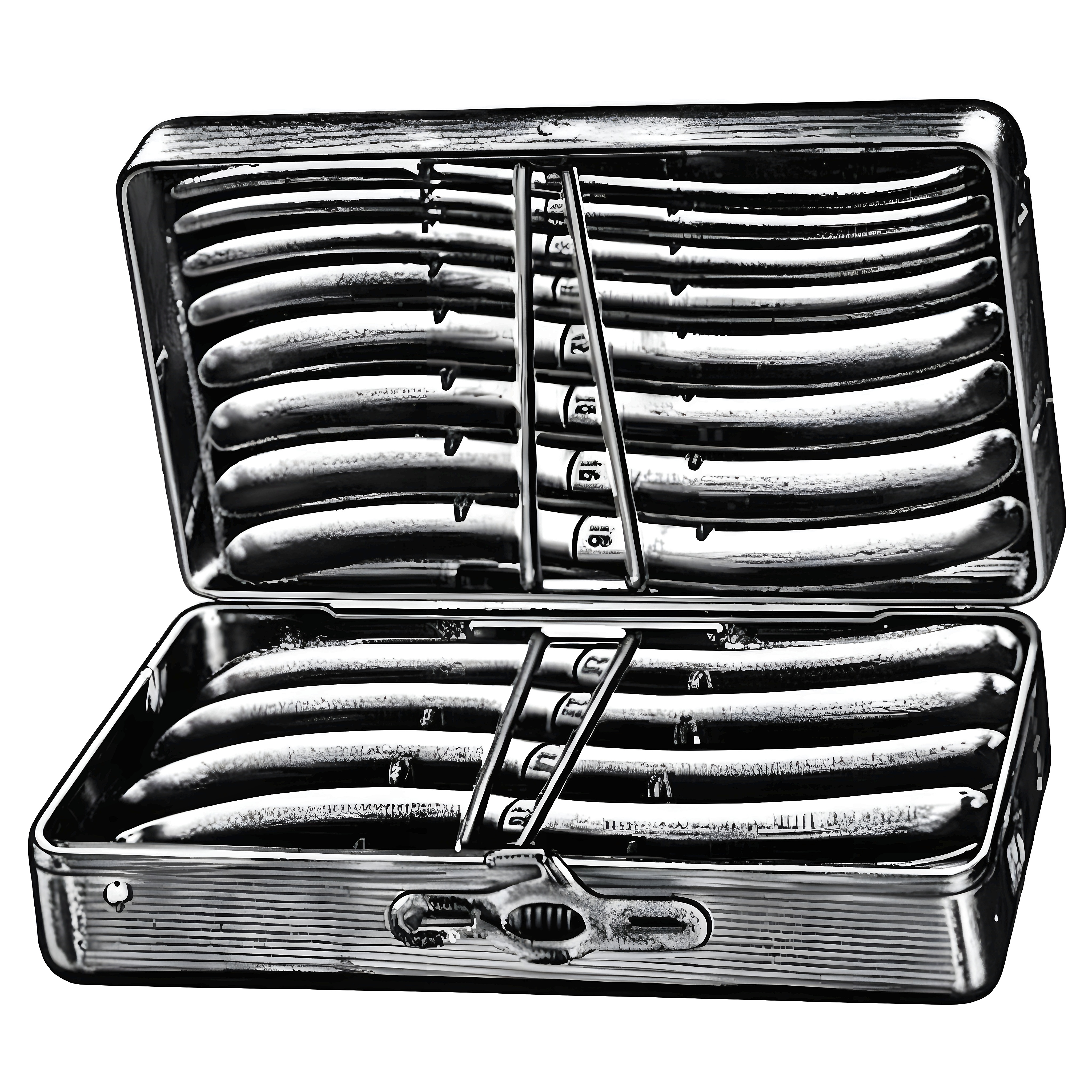 Hegar Uterine Dilator set/8 in s/s case (3/4 to 17/18mm)