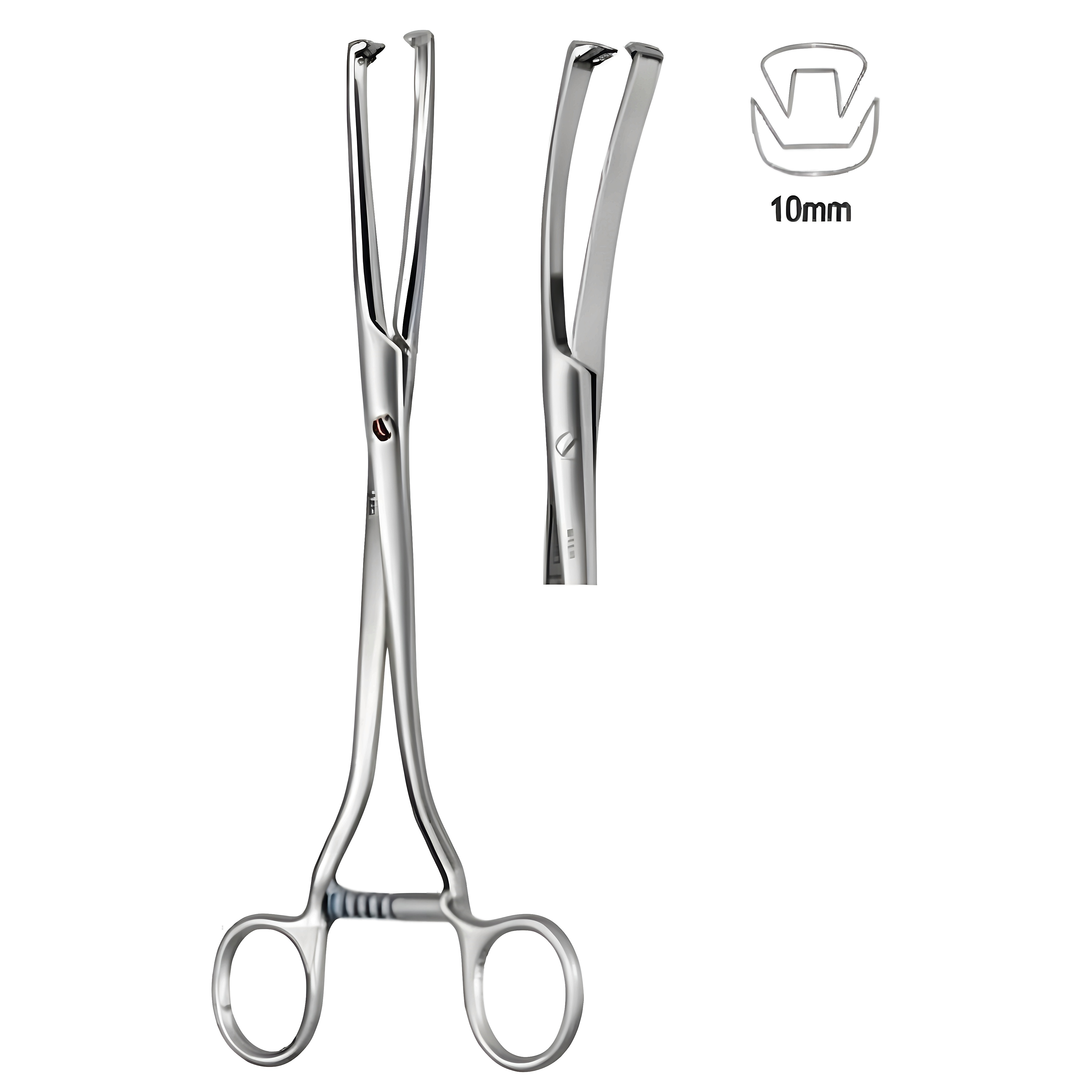 Museux Vulsellum Fcps str S/J 10mm, 24cm