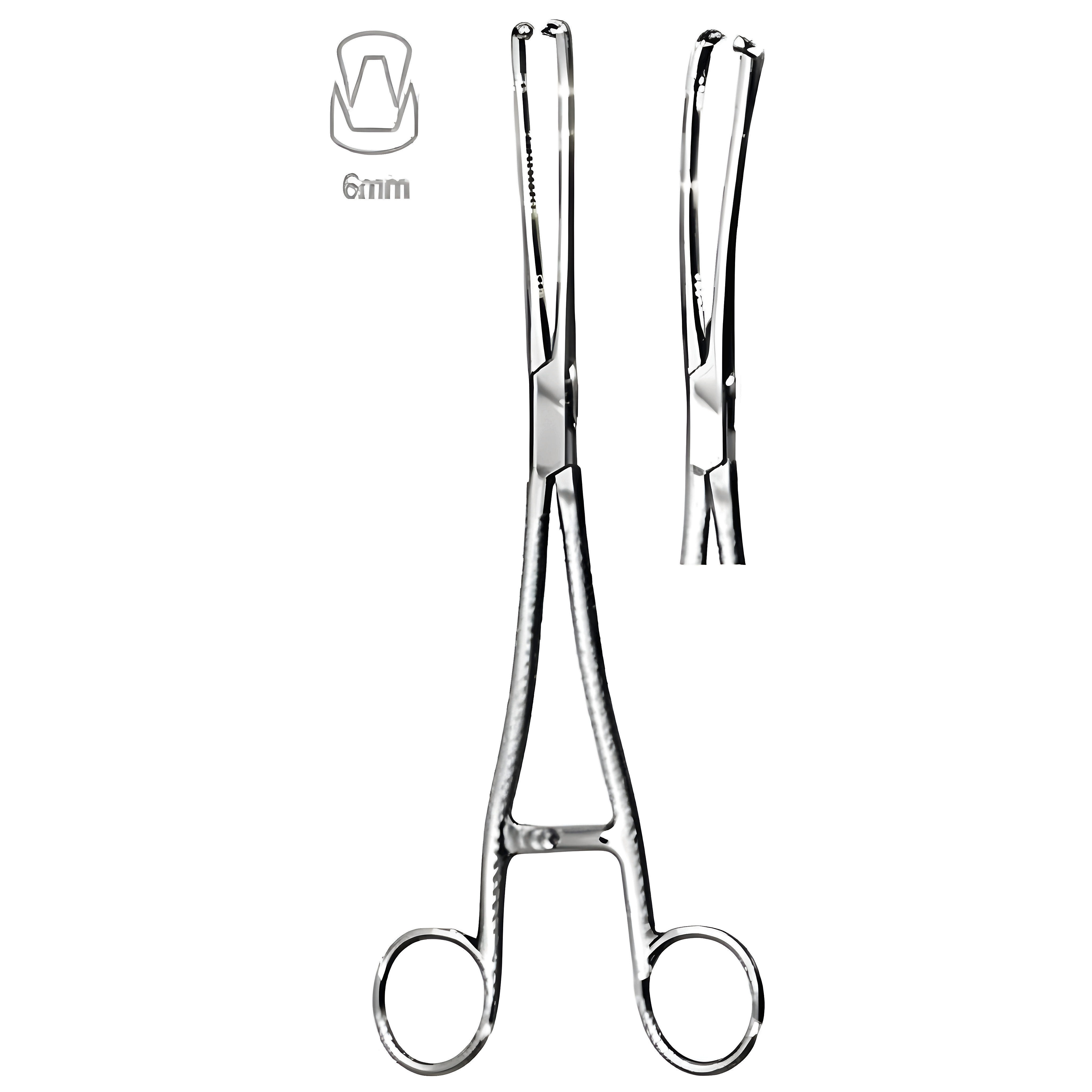 Museux Vulsellum Fcps cvd 2x2T 6mm 24cm