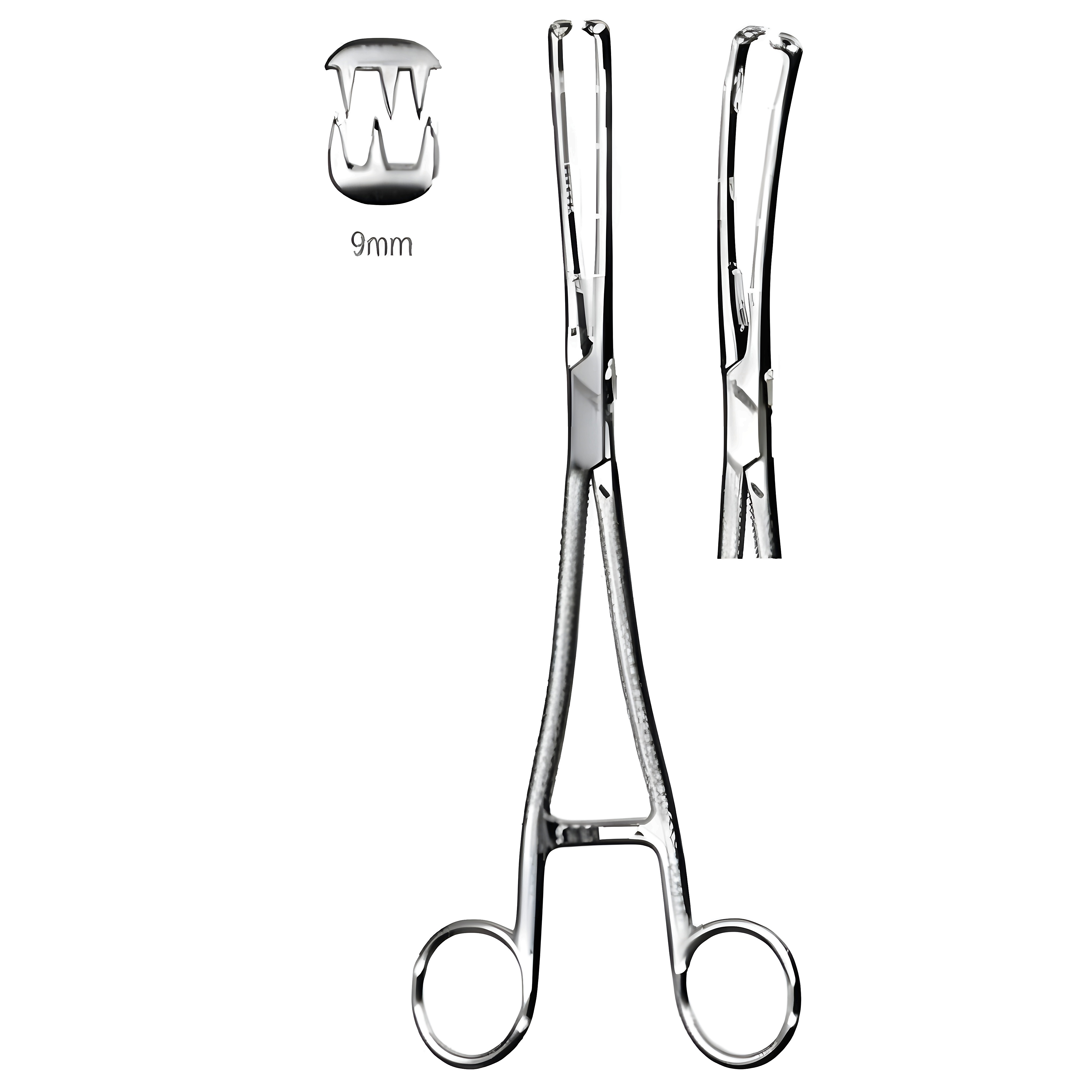 Museux Vulsellum Fcps cvd B/J 3x3T 9mm, 26cm