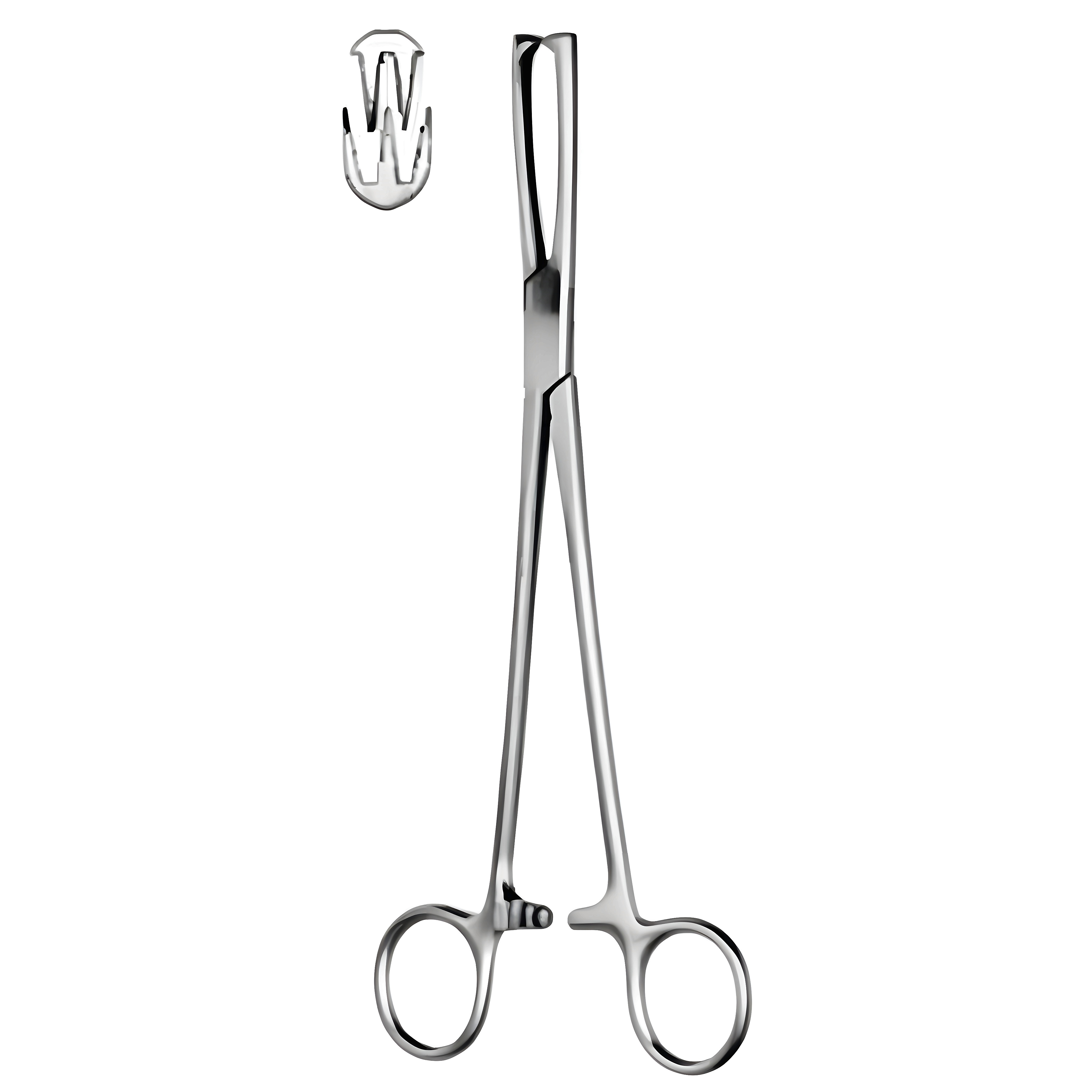 Henrotin Vulsellum Fcps 2x3T, 20.5cm