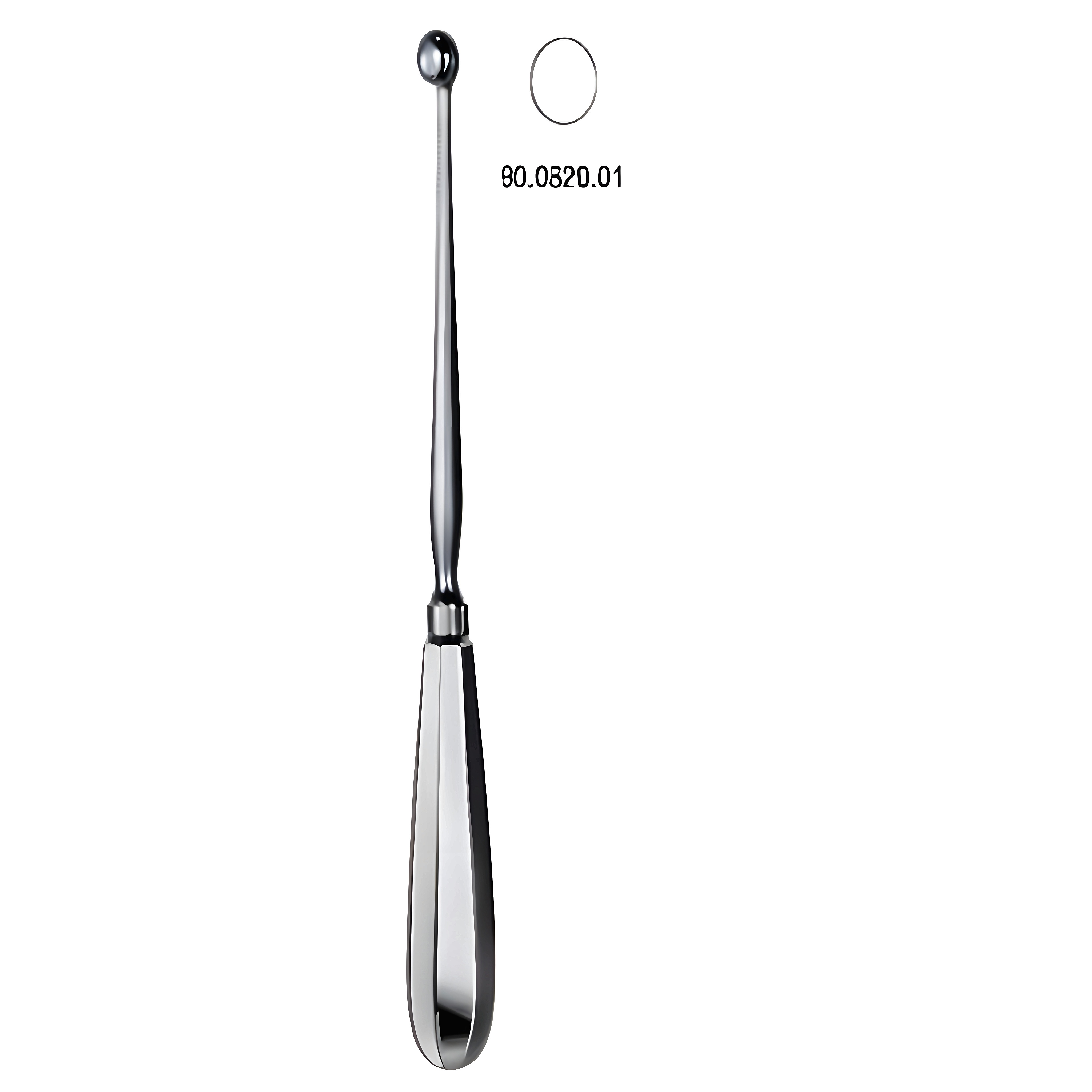 Simon Uterus Scoop Sharp 25cm