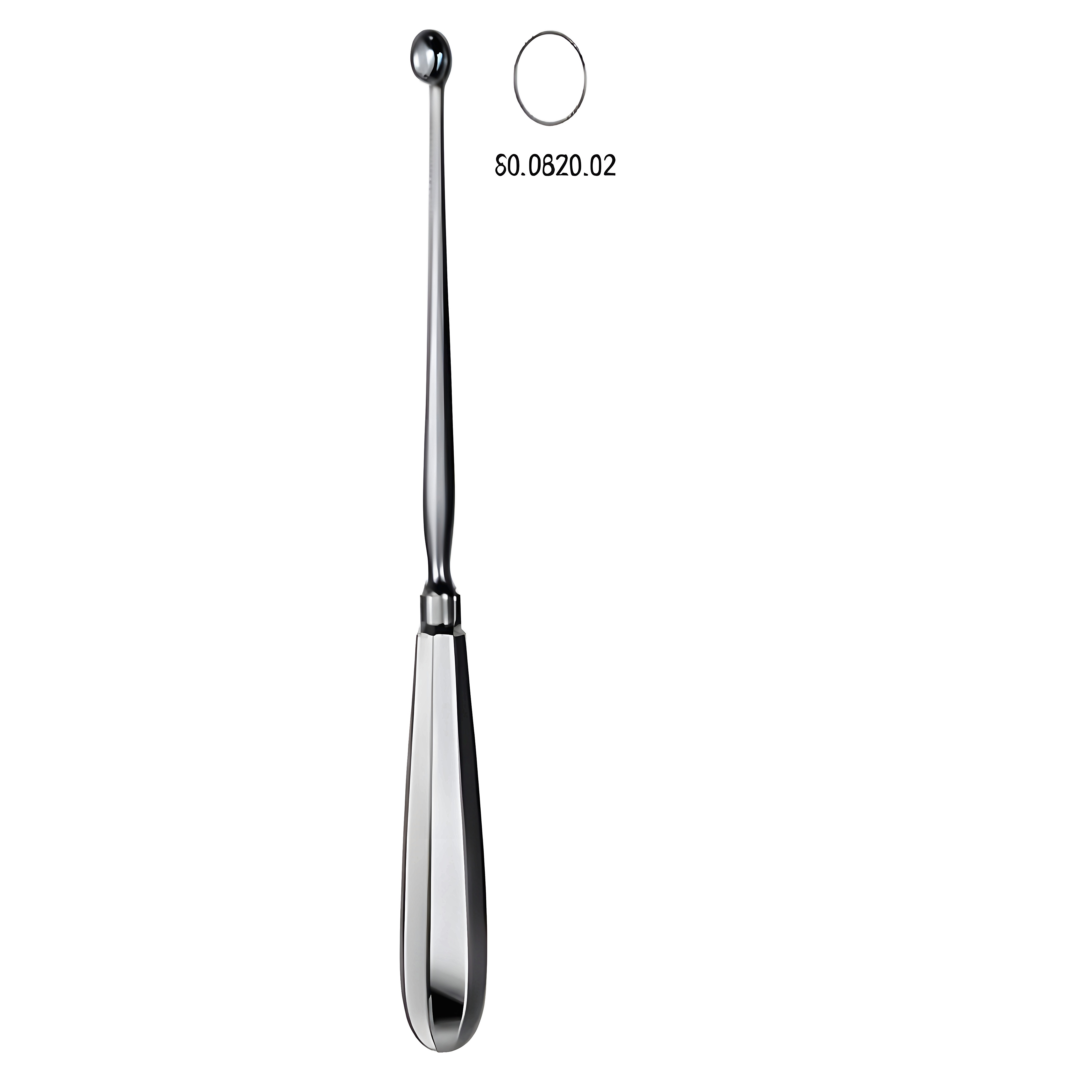 Simon Uterus Scoop Sharp 25cm